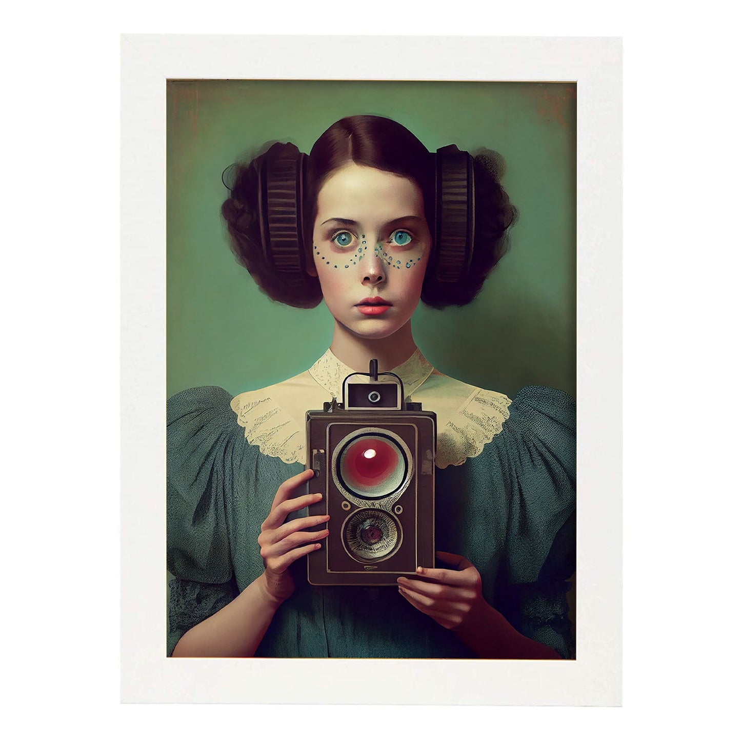 Nacnic hay infinitas posibilidades Vintage Weird 83. estampados de arte estético de pared para el diseño de dormitorio o sala de estar.-Artwork-Nacnic-A4-Marco Blanco-Nacnic Estudio SL