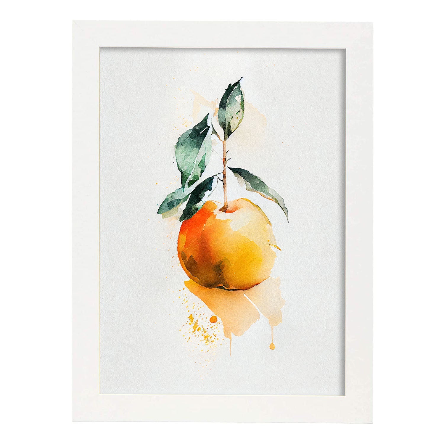 Nacnic minimalist Apricot_1. Aesthetic Wall Art Prints for Bedroom or Living Room Design.-Artwork-Nacnic-A4-Marco Blanco-Nacnic Estudio SL