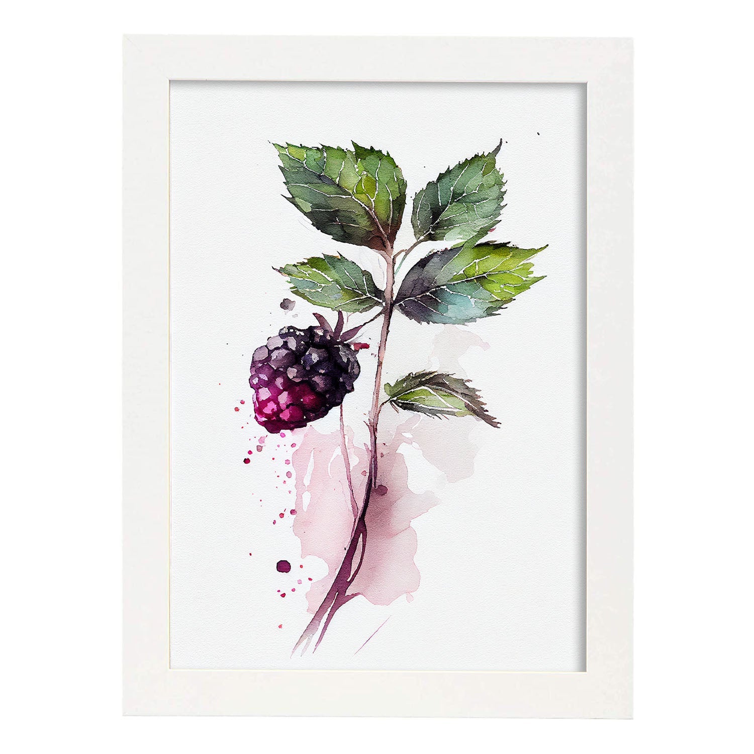 Nacnic minimalist Boysenberry. Aesthetic Wall Art Prints for Bedroom or Living Room Design.-Artwork-Nacnic-A4-Marco Blanco-Nacnic Estudio SL
