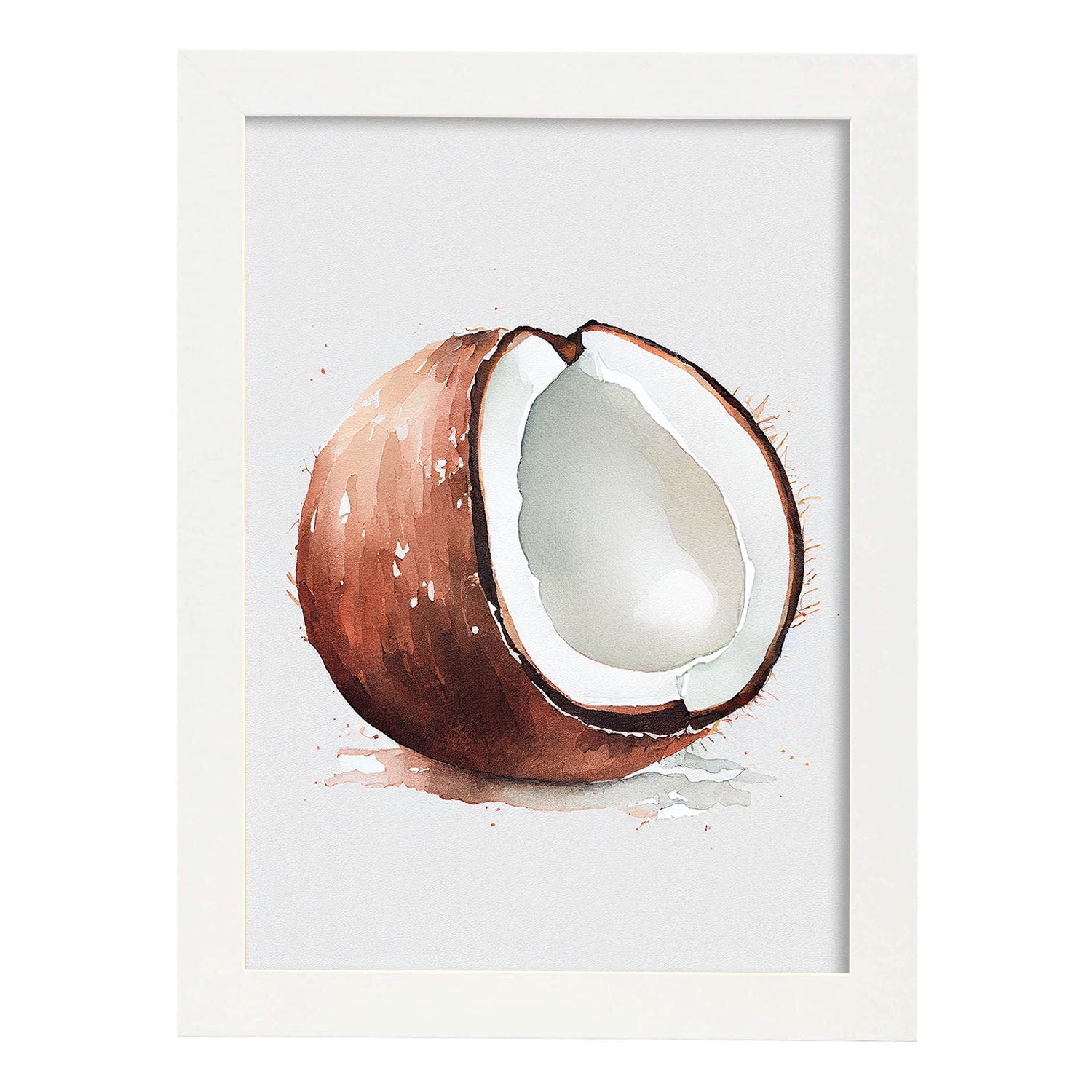Nacnic minimalist Coconut_3. Aesthetic Wall Art Prints for Bedroom or Living Room Design.-Artwork-Nacnic-A4-Marco Blanco-Nacnic Estudio SL