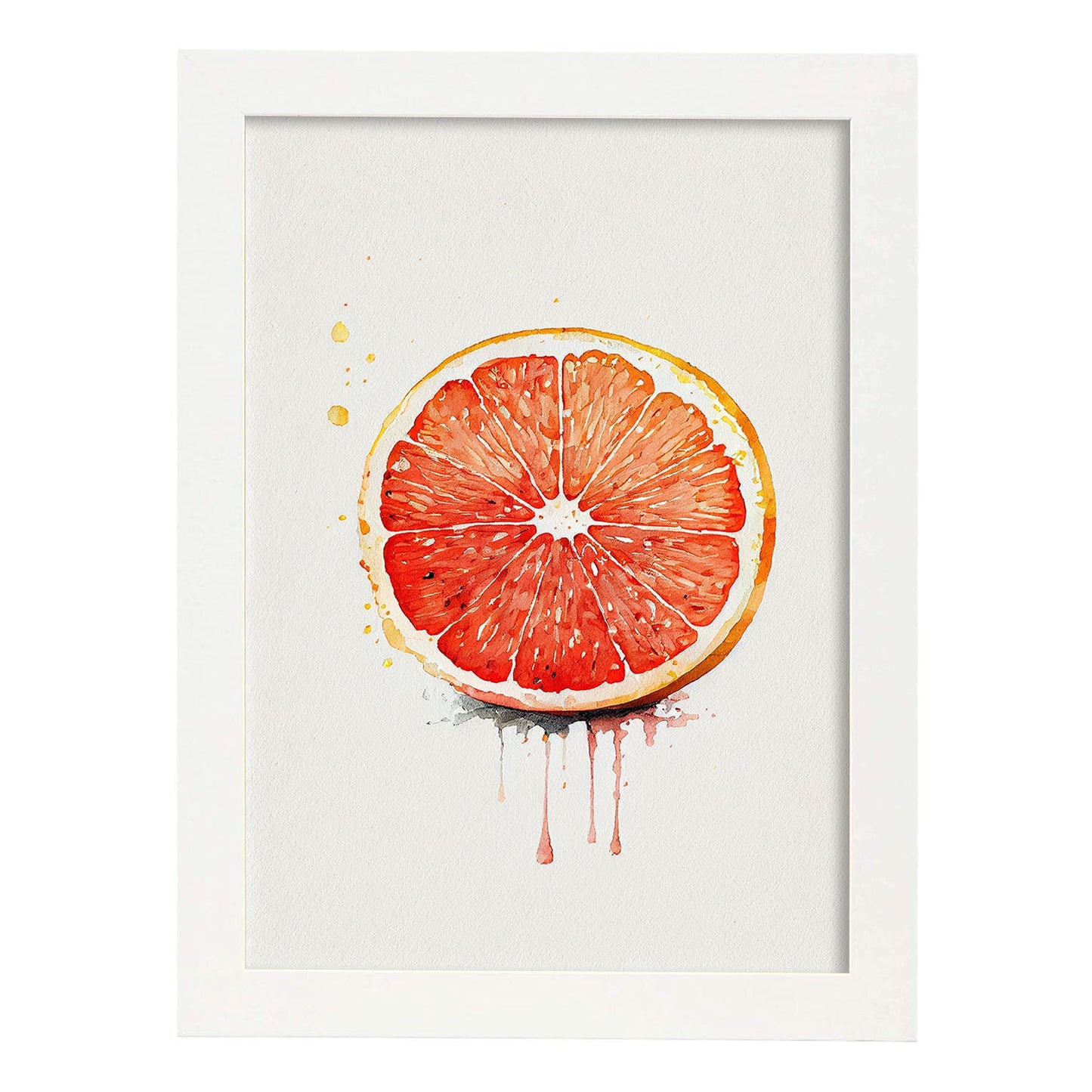 Nacnic minimalist Grapefruit_2. Aesthetic Wall Art Prints for Bedroom or Living Room Design.-Artwork-Nacnic-A4-Marco Blanco-Nacnic Estudio SL