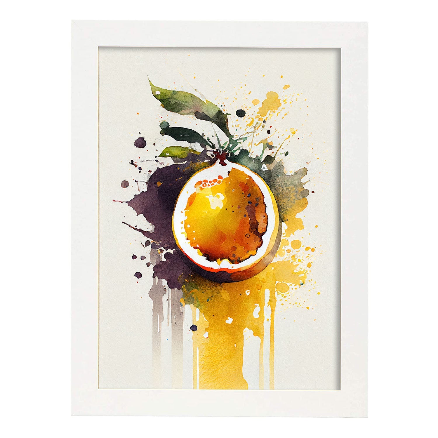 Nacnic minimalist Passionfruit_1. Aesthetic Wall Art Prints for Bedroom or Living Room Design.-Artwork-Nacnic-A4-Marco Blanco-Nacnic Estudio SL
