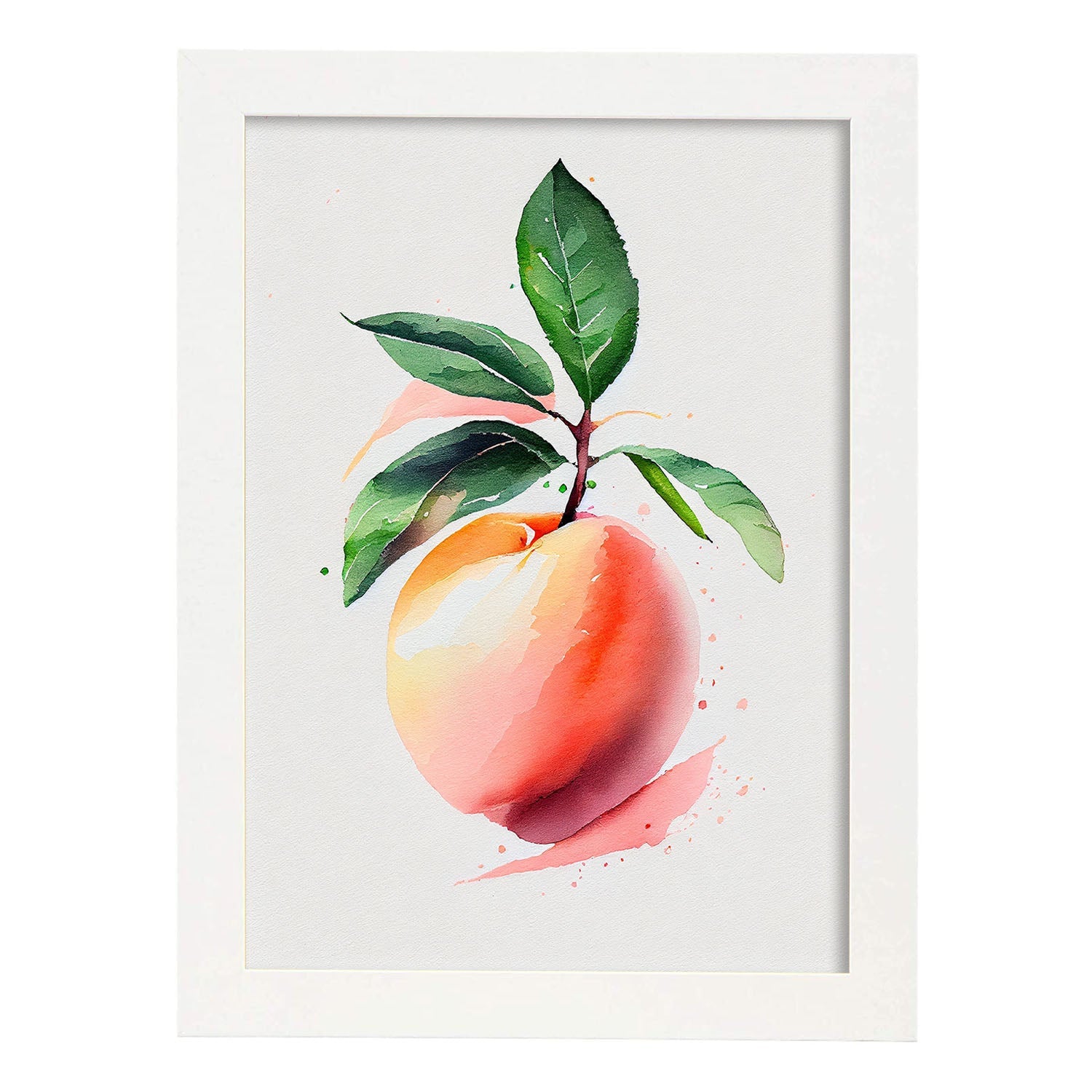 Nacnic minimalist Peach_2. Aesthetic Wall Art Prints for Bedroom or Living Room Design.-Artwork-Nacnic-A4-Marco Blanco-Nacnic Estudio SL
