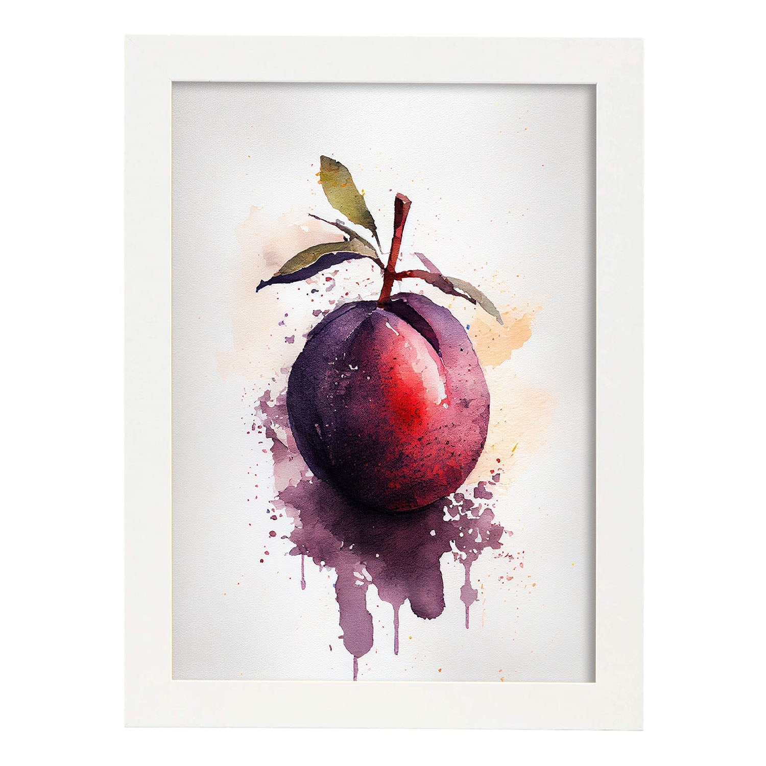 Nacnic minimalist Plumcot_1. Aesthetic Wall Art Prints for Bedroom or Living Room Design.-Artwork-Nacnic-A4-Marco Blanco-Nacnic Estudio SL