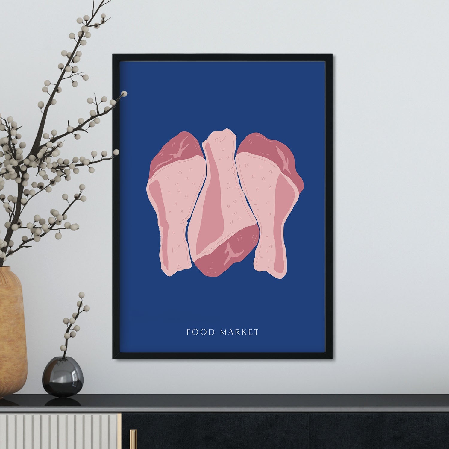 Raw Chicken Drumsticks-Artwork-Nacnic-Nacnic Estudio SL