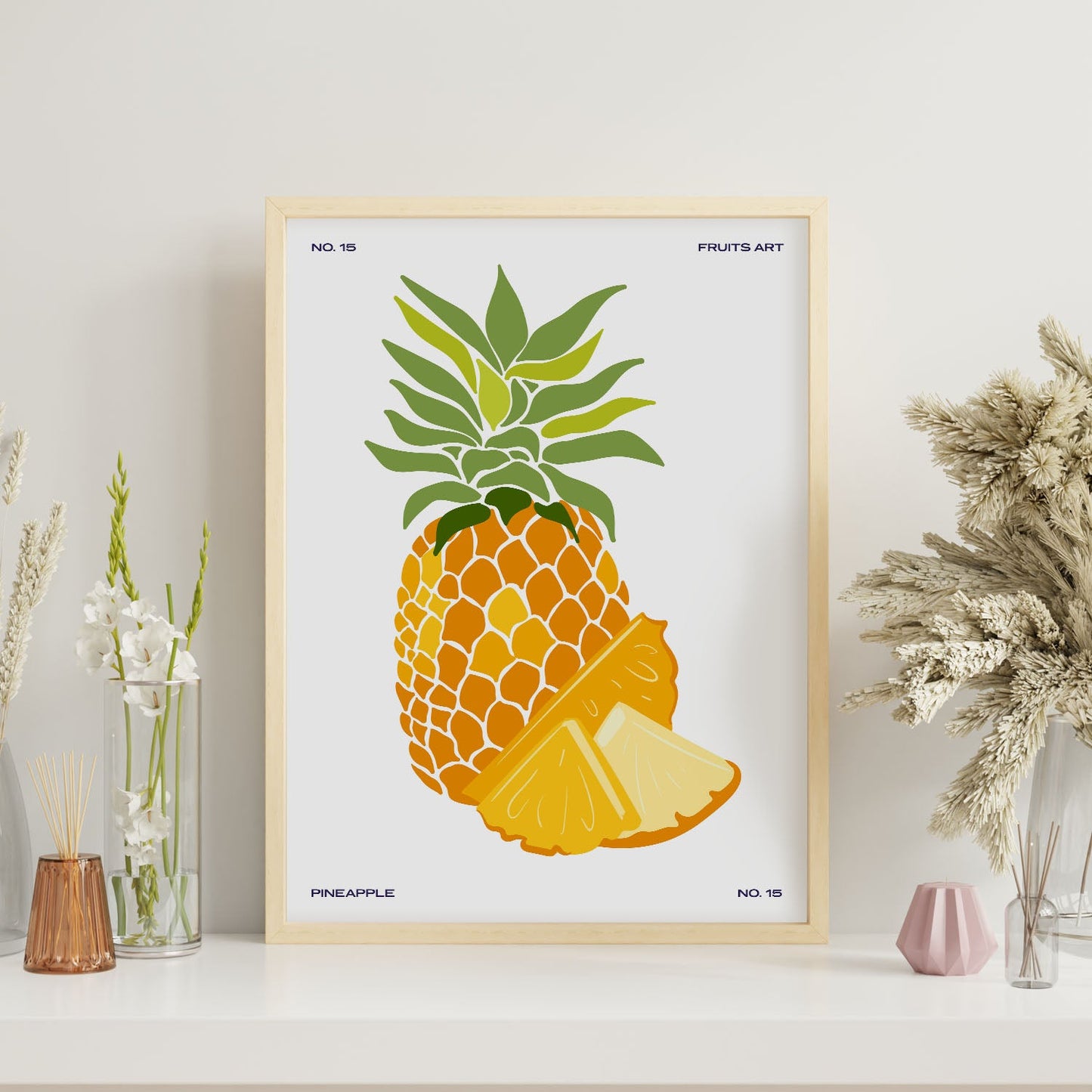 Pineapple with sliced-Artwork-Nacnic-Nacnic Estudio SL