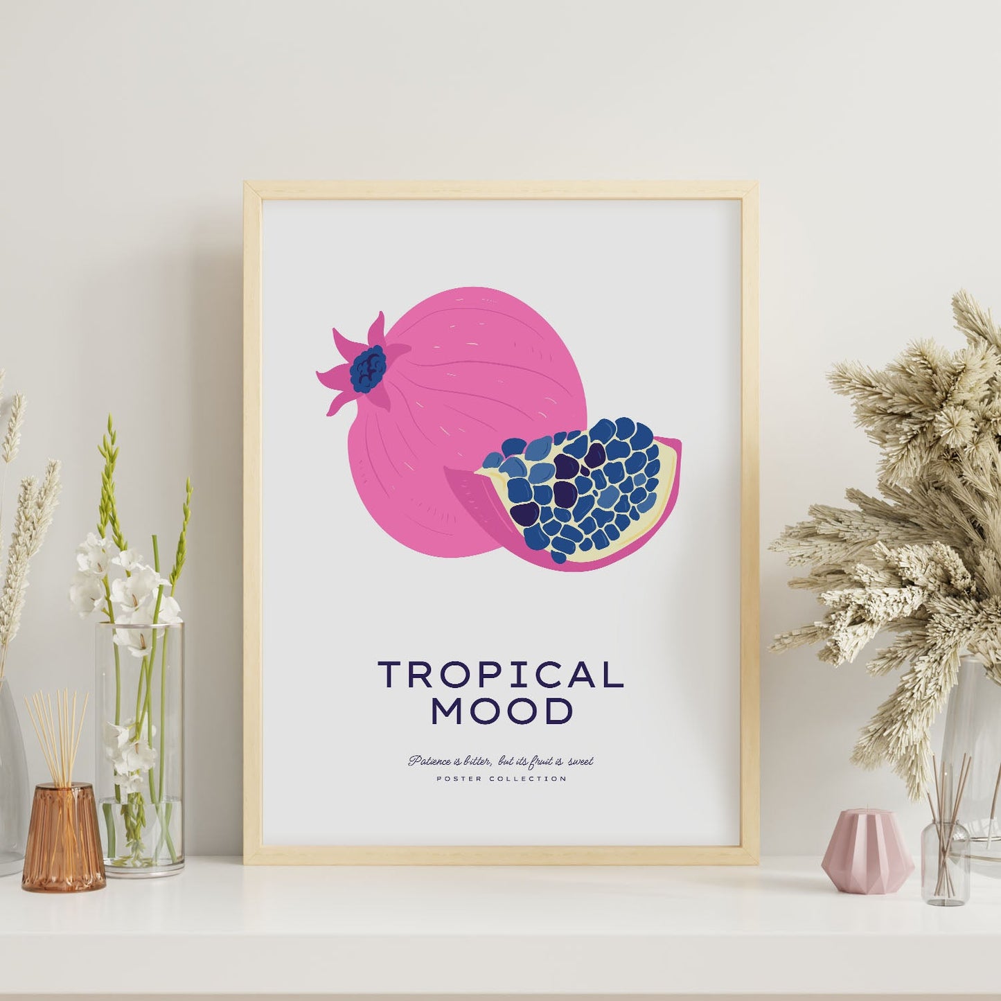 Tropical Mood Pomegranate-Artwork-Nacnic-Nacnic Estudio SL