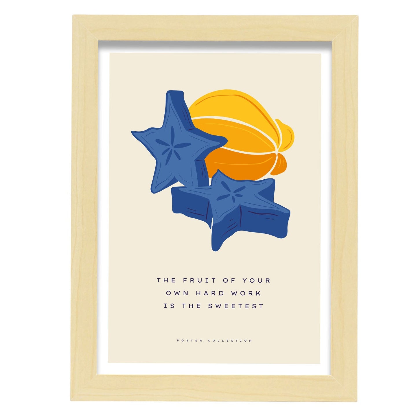 Star Fruit Quote-Artwork-Nacnic-A4-Marco Madera clara-Nacnic Estudio SL