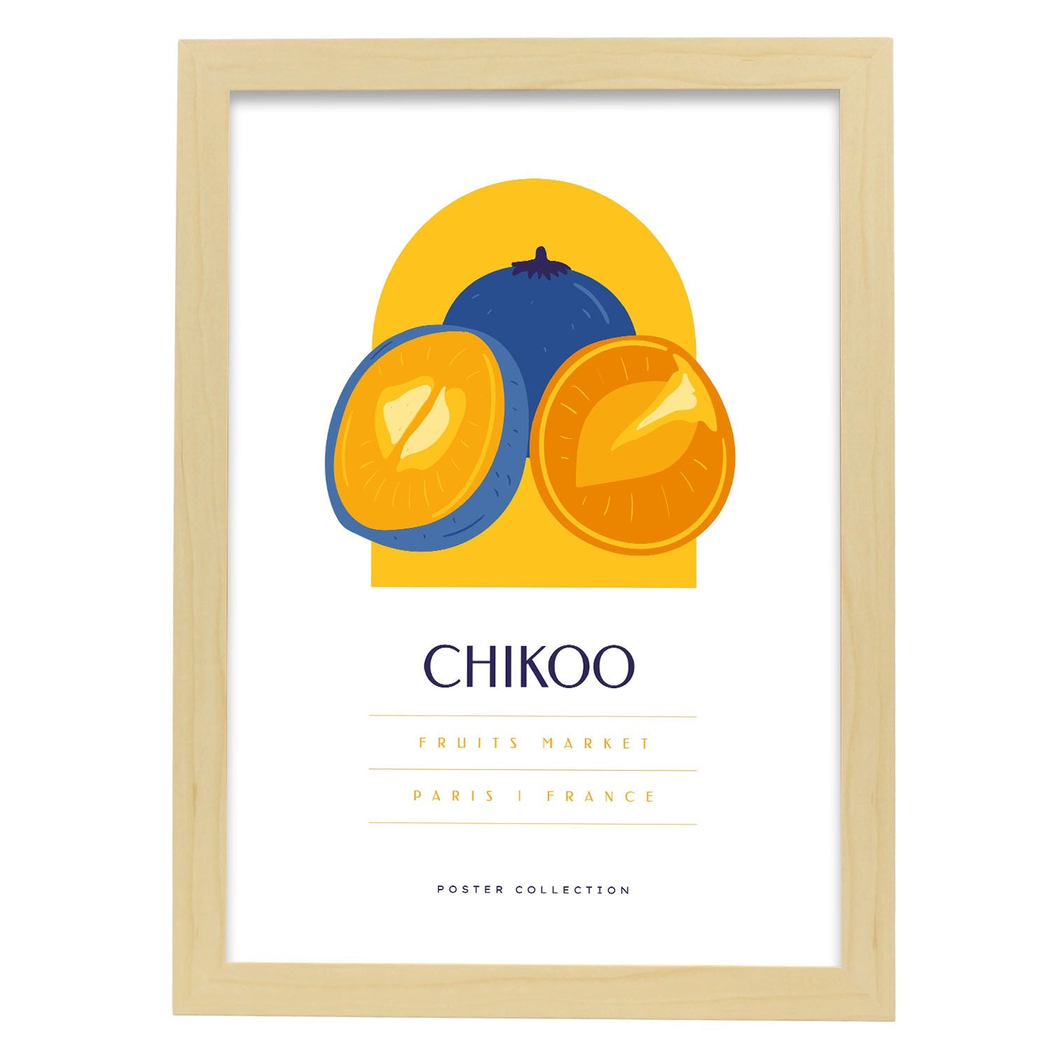 Chikoo-Artwork-Nacnic-A3-Marco Madera clara-Nacnic Estudio SL