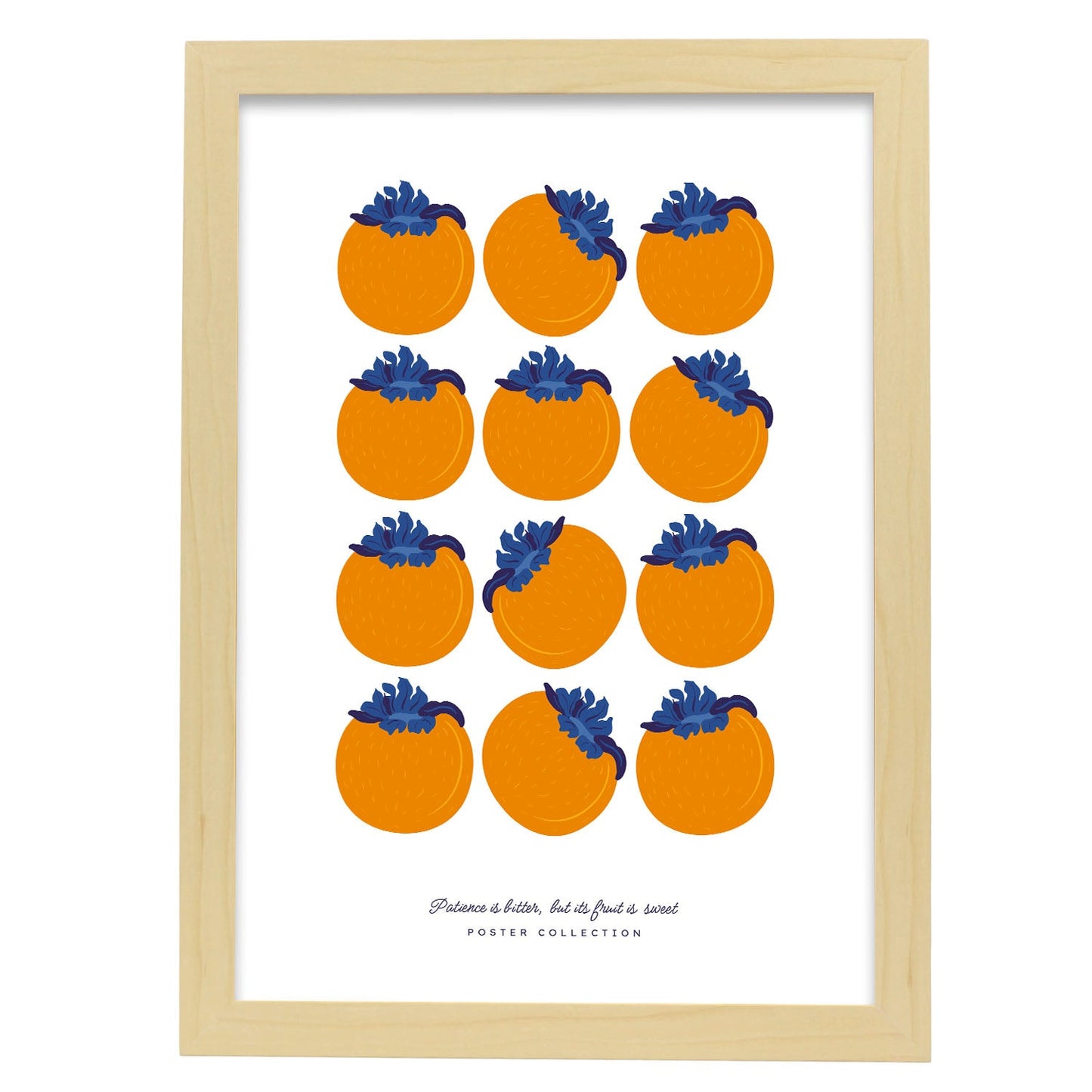 Persimmons 3x4-Artwork-Nacnic-A3-Marco Madera clara-Nacnic Estudio SL