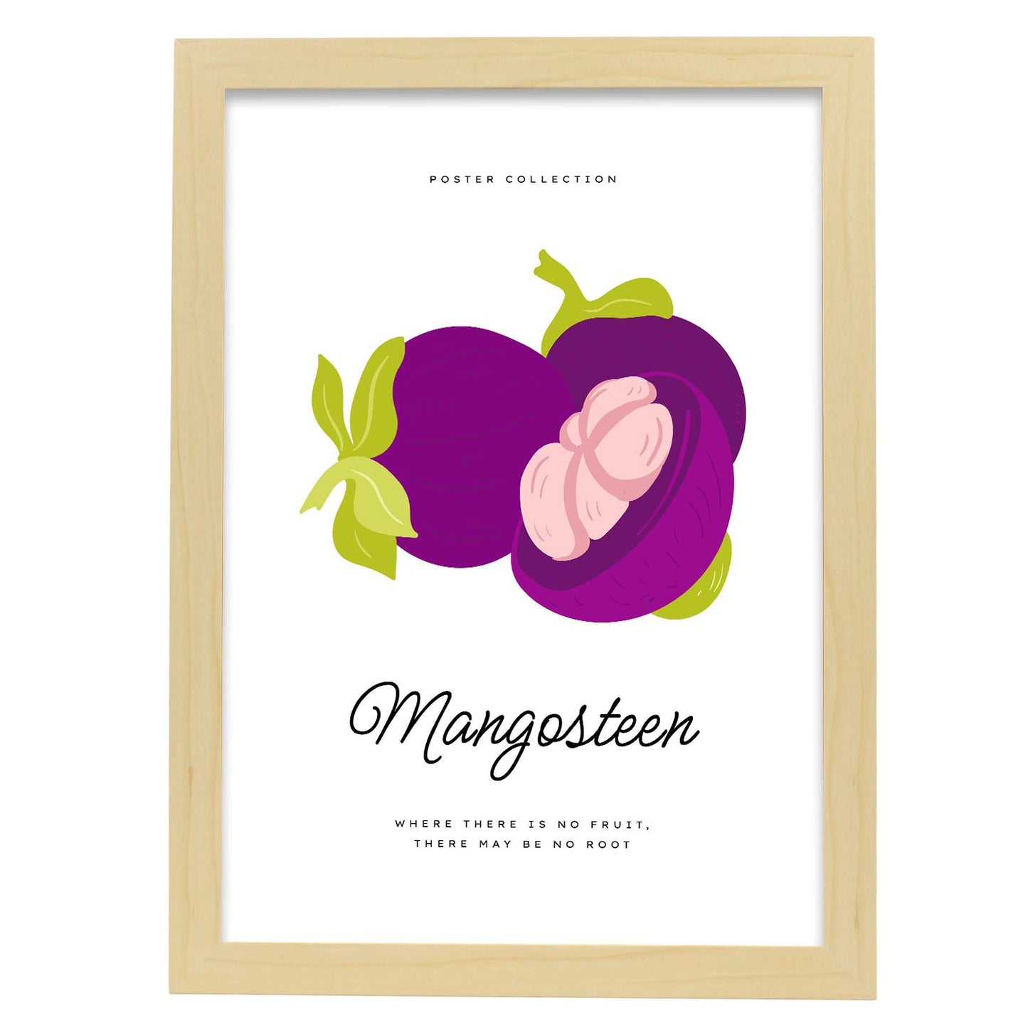 Mangosteen-Artwork-Nacnic-A3-Marco Madera clara-Nacnic Estudio SL