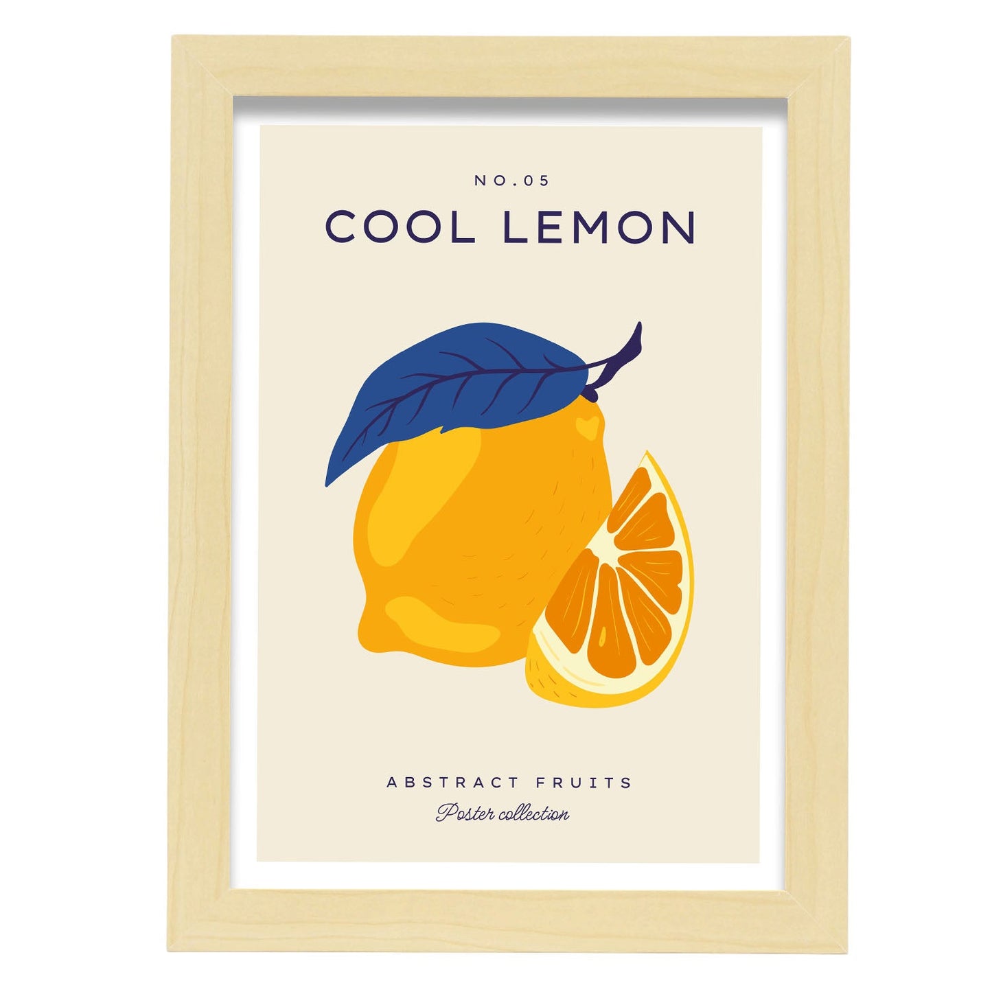 Cool Lemon-Artwork-Nacnic-A4-Marco Madera clara-Nacnic Estudio SL