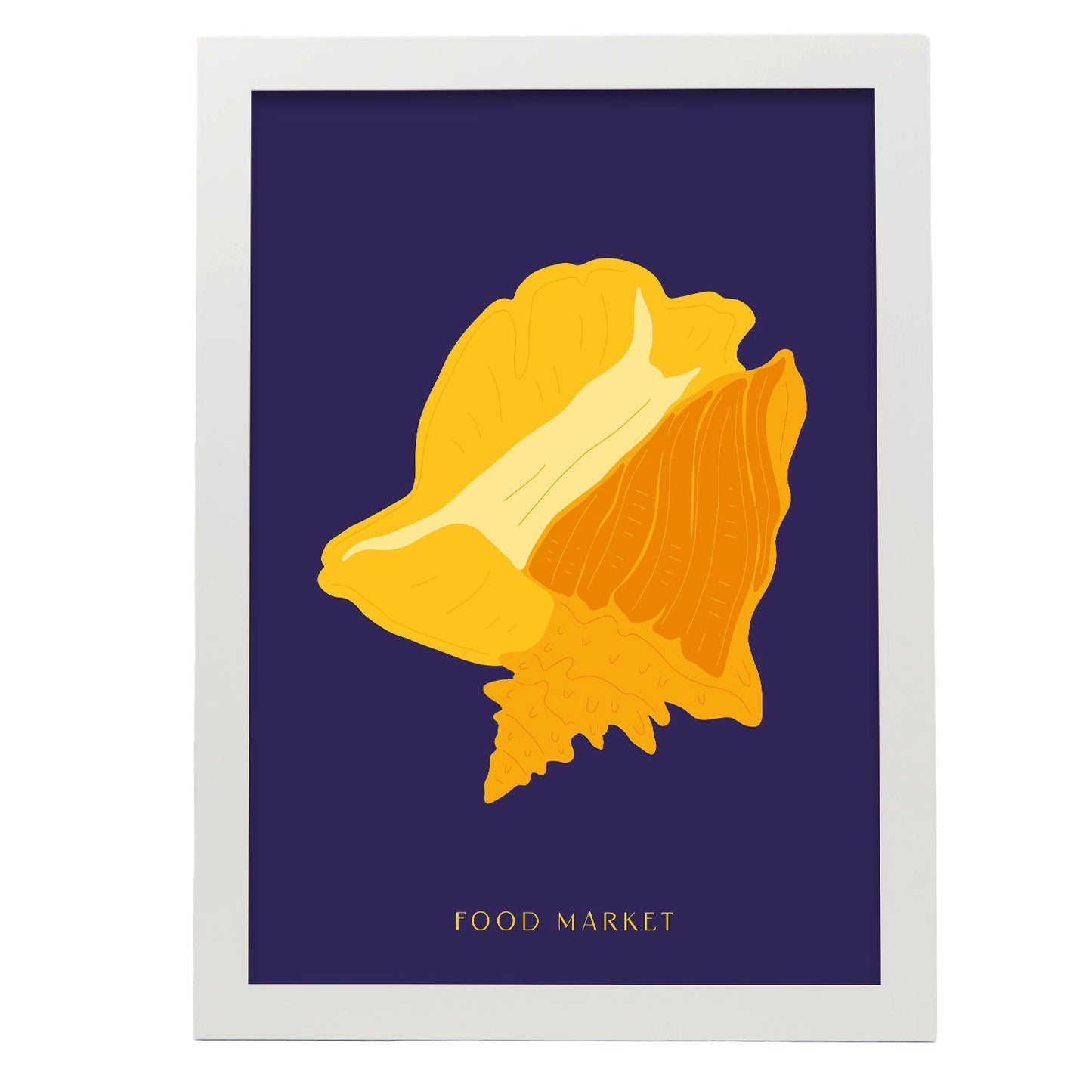 Queen Conch Snail-Artwork-Nacnic-A3-Marco Blanco-Nacnic Estudio SL
