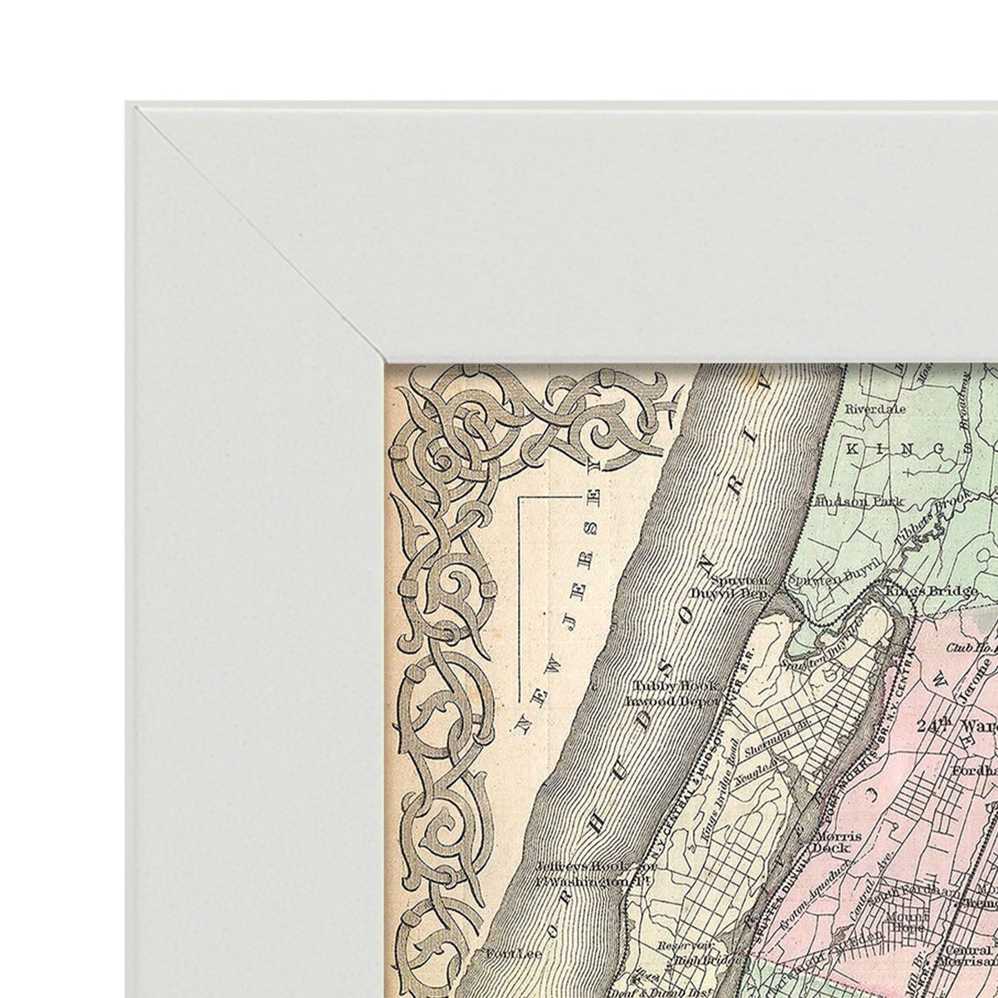 1865 Colton Map of New York City Manhattan Brooklyn Long Island City Geographicus NewYorkCity colton 1866-Artwork-Nacnic-Nacnic Estudio SL