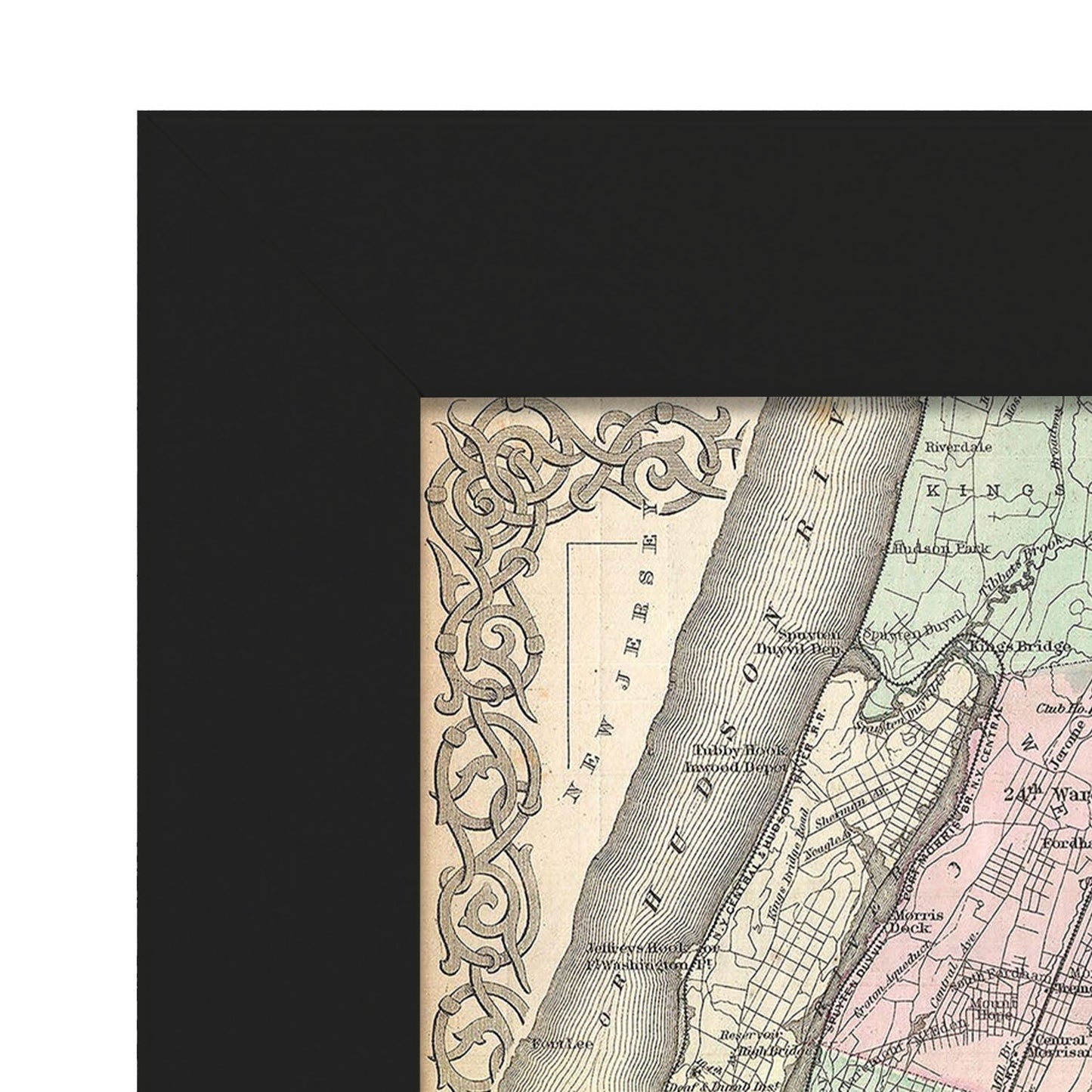 1865 Colton Map of New York City Manhattan Brooklyn Long Island City Geographicus NewYorkCity colton 1866-Artwork-Nacnic-Nacnic Estudio SL
