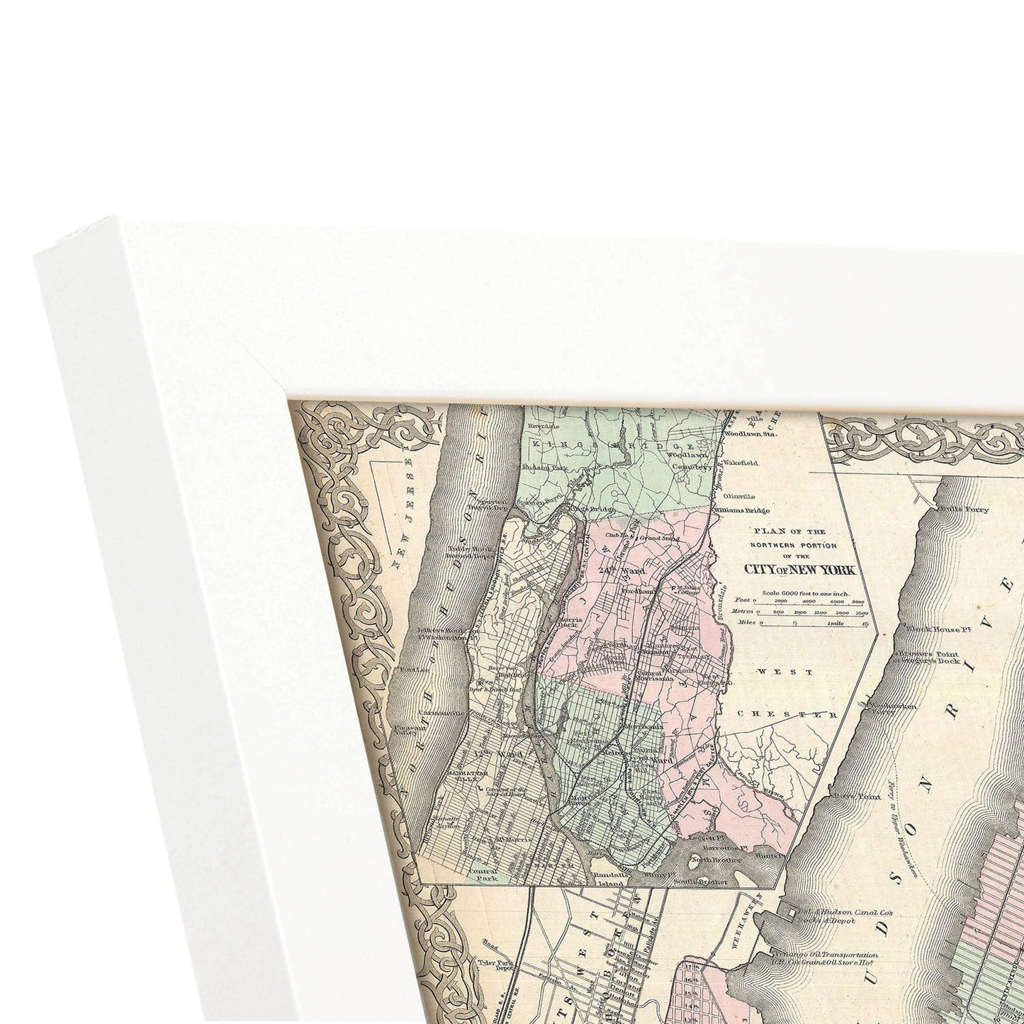 1865 Colton Map of New York City Manhattan Brooklyn Long Island City Geographicus NewYorkCity colton 1866-Artwork-Nacnic-Nacnic Estudio SL