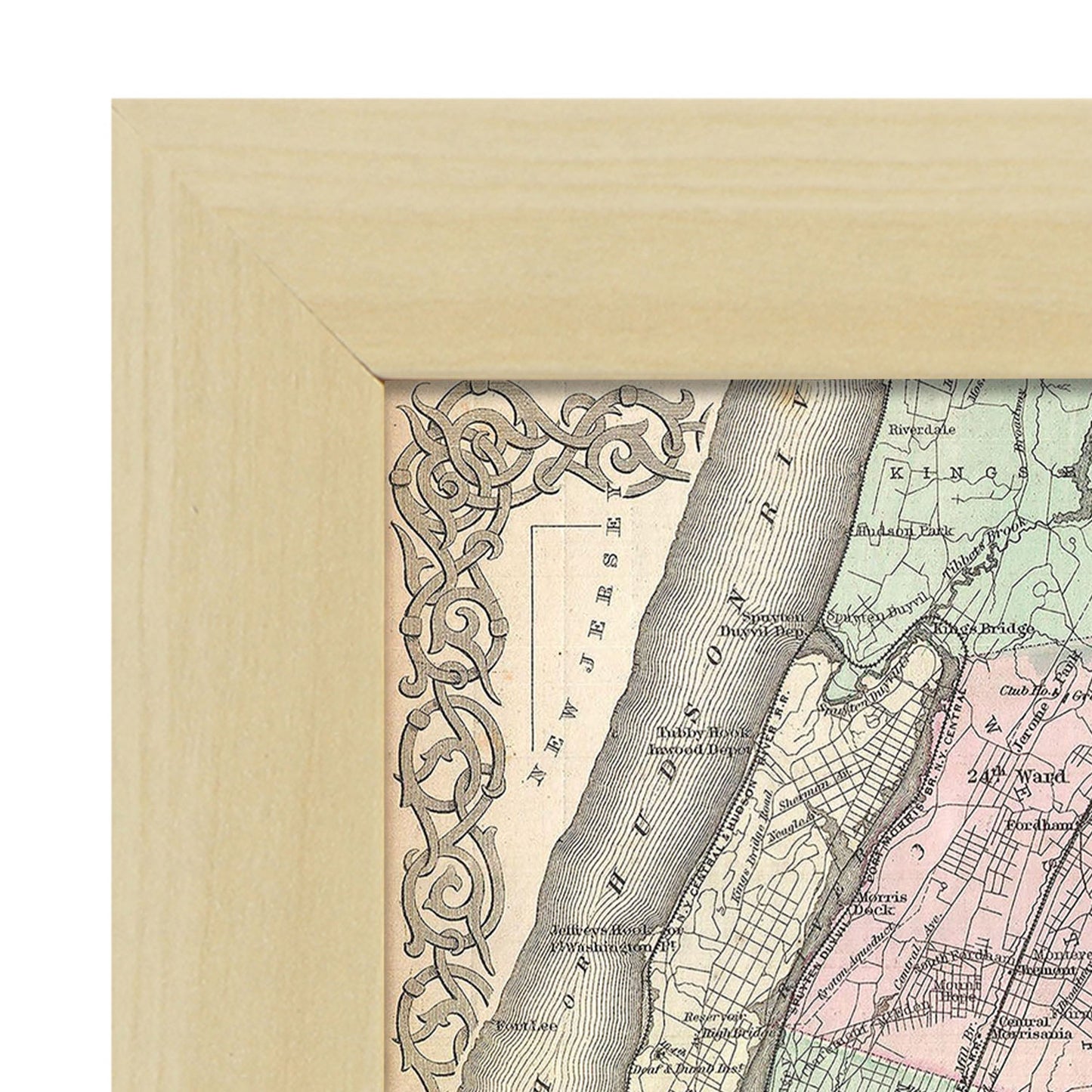 1865 Colton Map of New York City Manhattan Brooklyn Long Island City Geographicus NewYorkCity colton 1866-Artwork-Nacnic-Nacnic Estudio SL