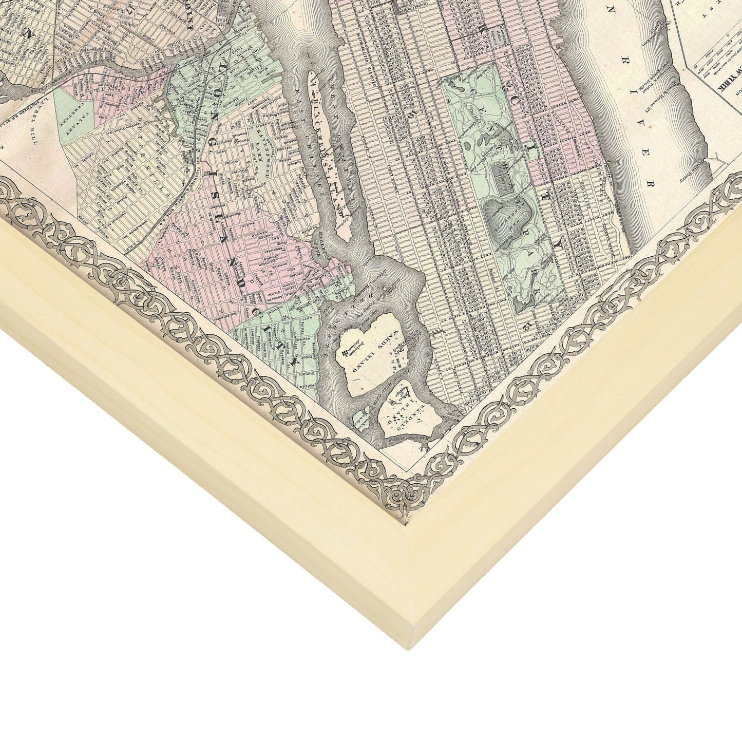 1865 Colton Map of New York City Manhattan Brooklyn Long Island City Geographicus NewYorkCity colton 1866-Artwork-Nacnic-Nacnic Estudio SL