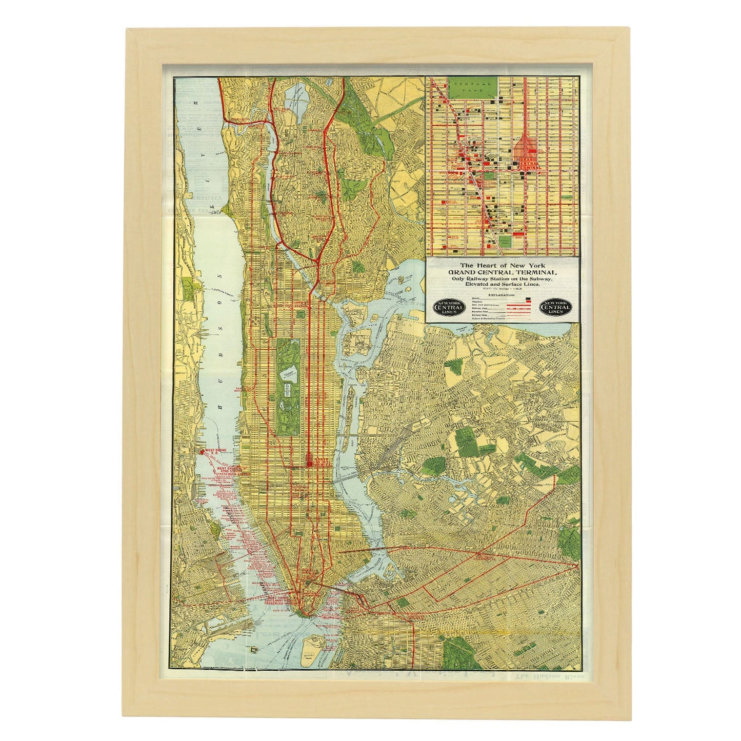 1918 NYCRR Manhattan-Artwork-Nacnic-A3-Marco Madera clara-Nacnic Estudio SL