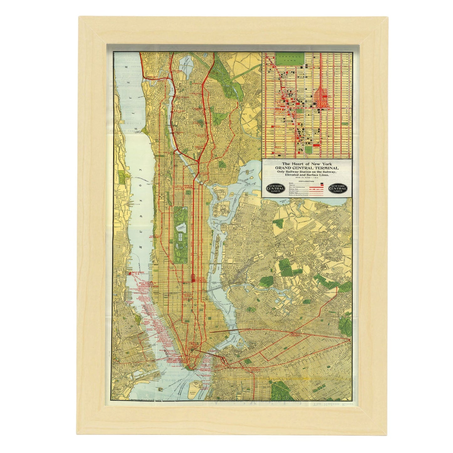 1918 NYCRR Manhattan-Artwork-Nacnic-A4-Marco Madera clara-Nacnic Estudio SL