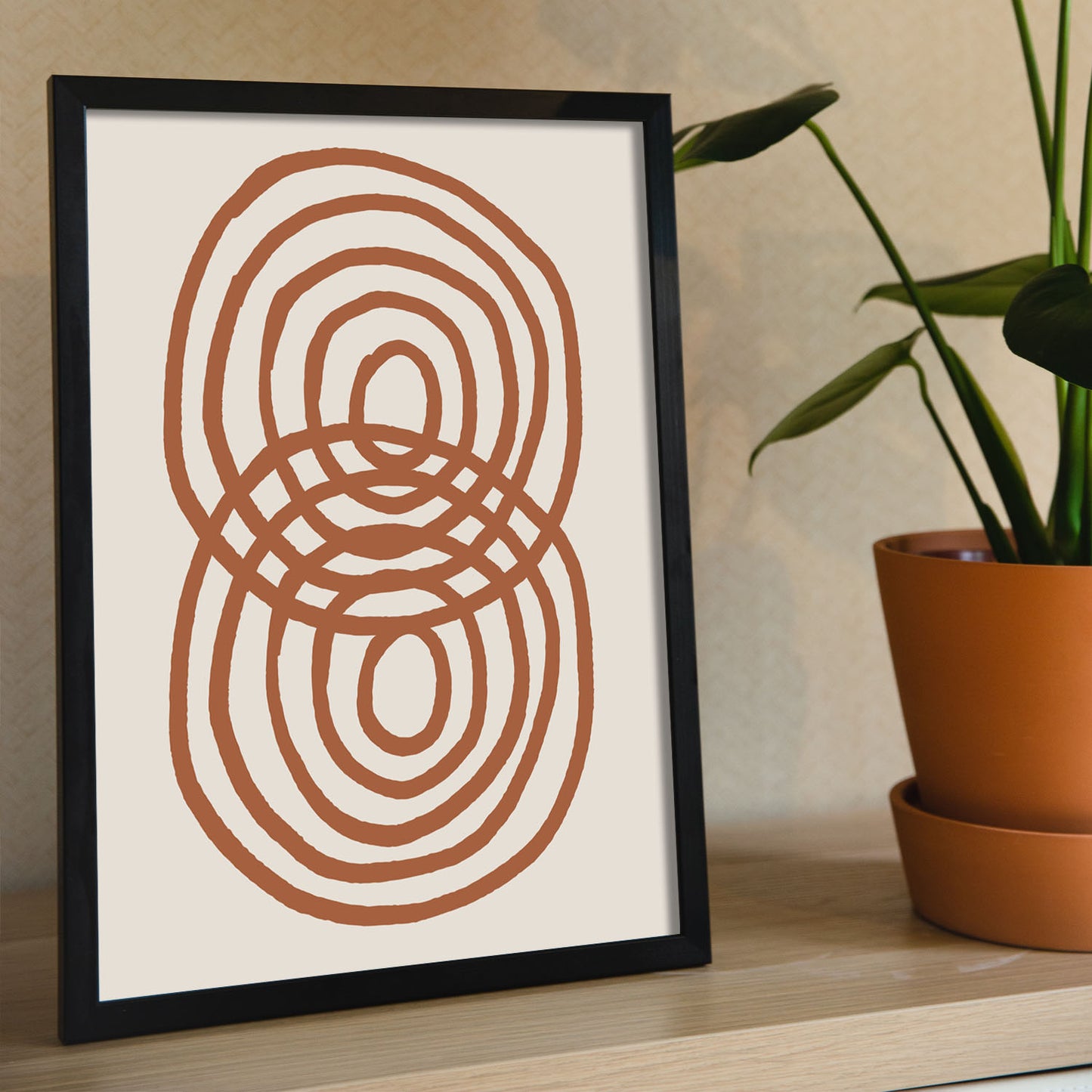 Lámina Nacnic Bucle de Ringlet Inspirado en Matisse