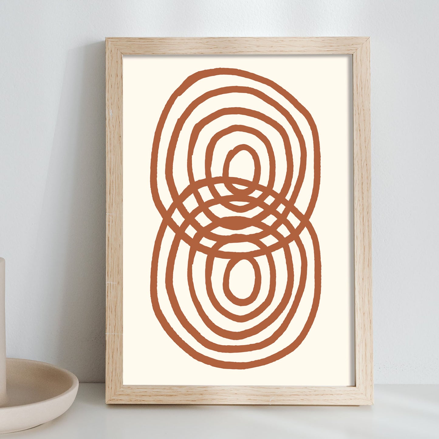 Lámina Nacnic Bucle de Ringlet Inspirado en Matisse