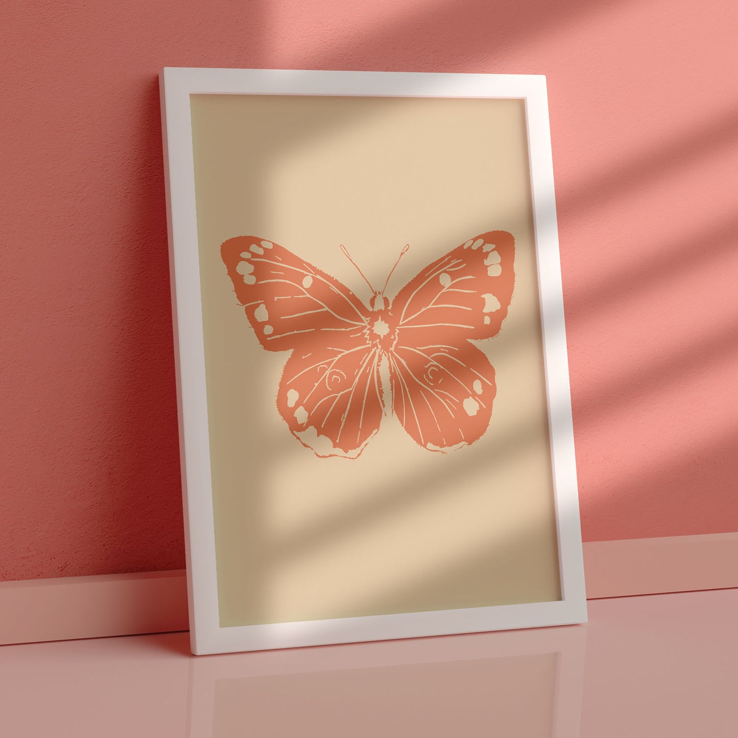 Lámina Nacnic Mariposa Hermosa Inspirada en Matisse