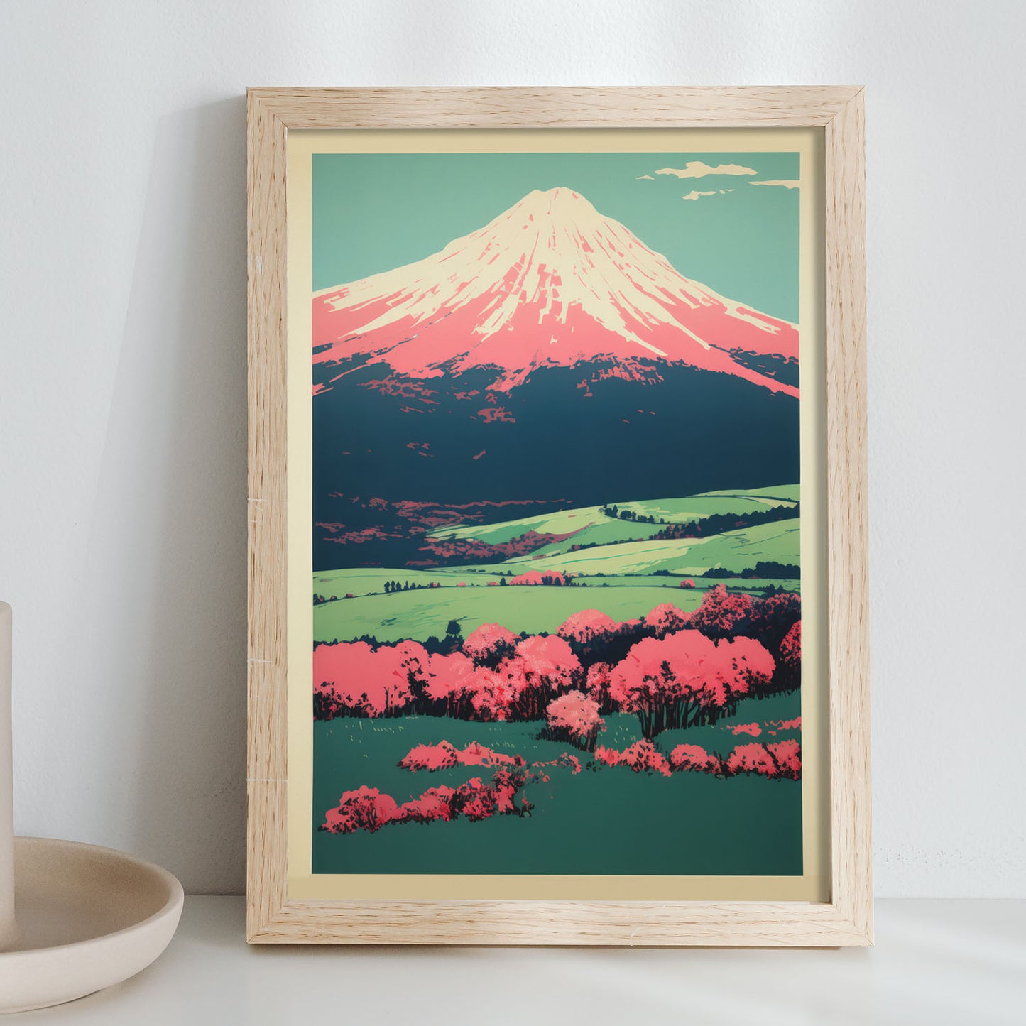 Lamina Nacnic de Mt. Fuji Majestuoso en Japonés Ecléctico