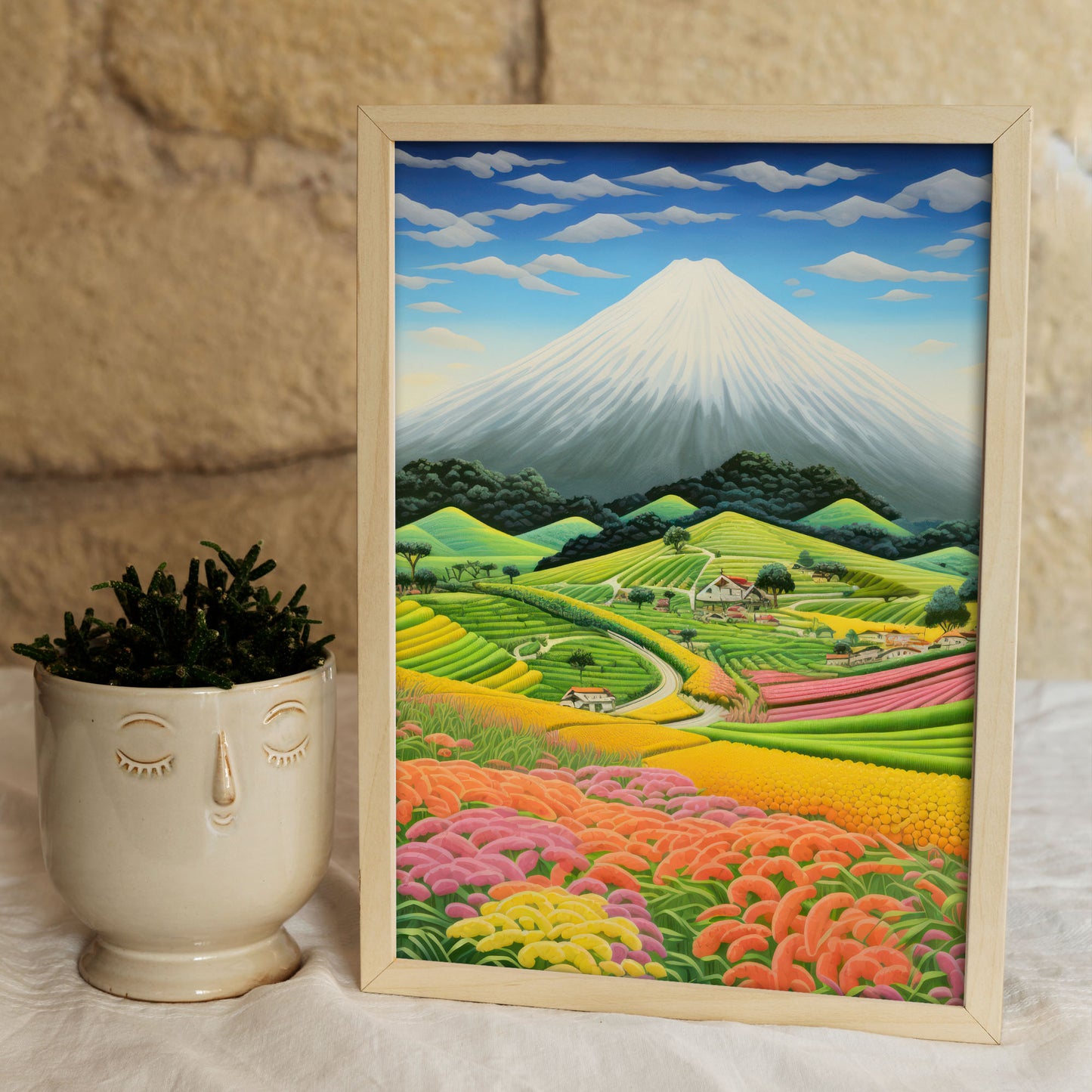 Lámina Nacnic de Monte Fuji en Estilo Japonés Ecléctico