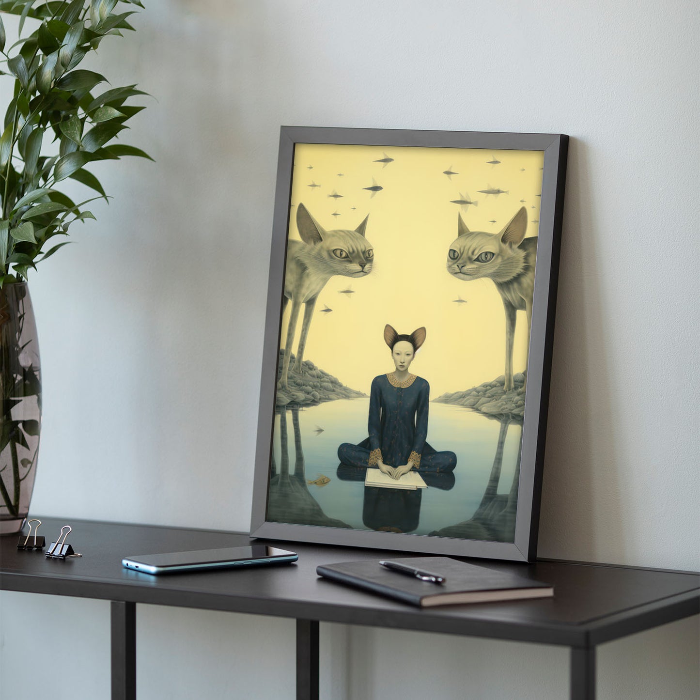 Lámina Nacnic de Gato Sphynx en Pinturas Eclécticas