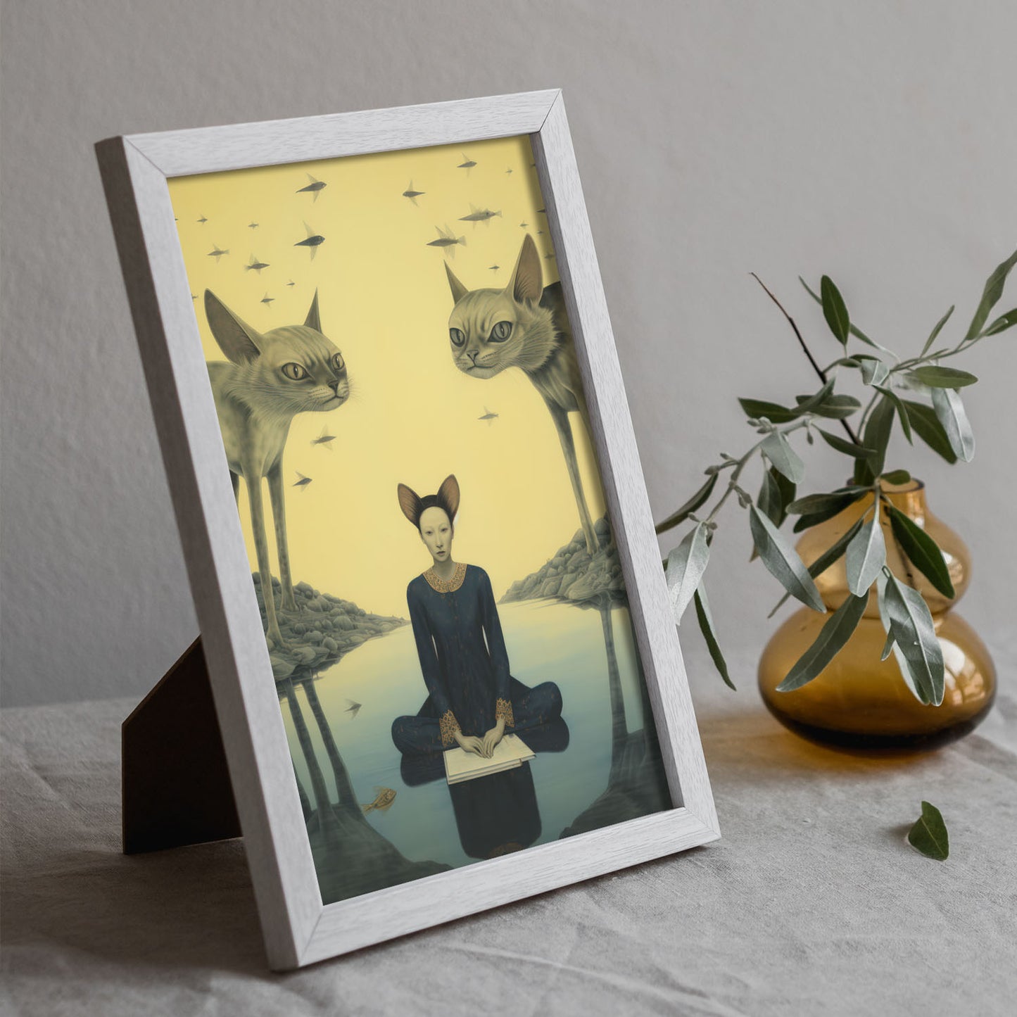 Lámina Nacnic de Gato Sphynx en Pinturas Eclécticas
