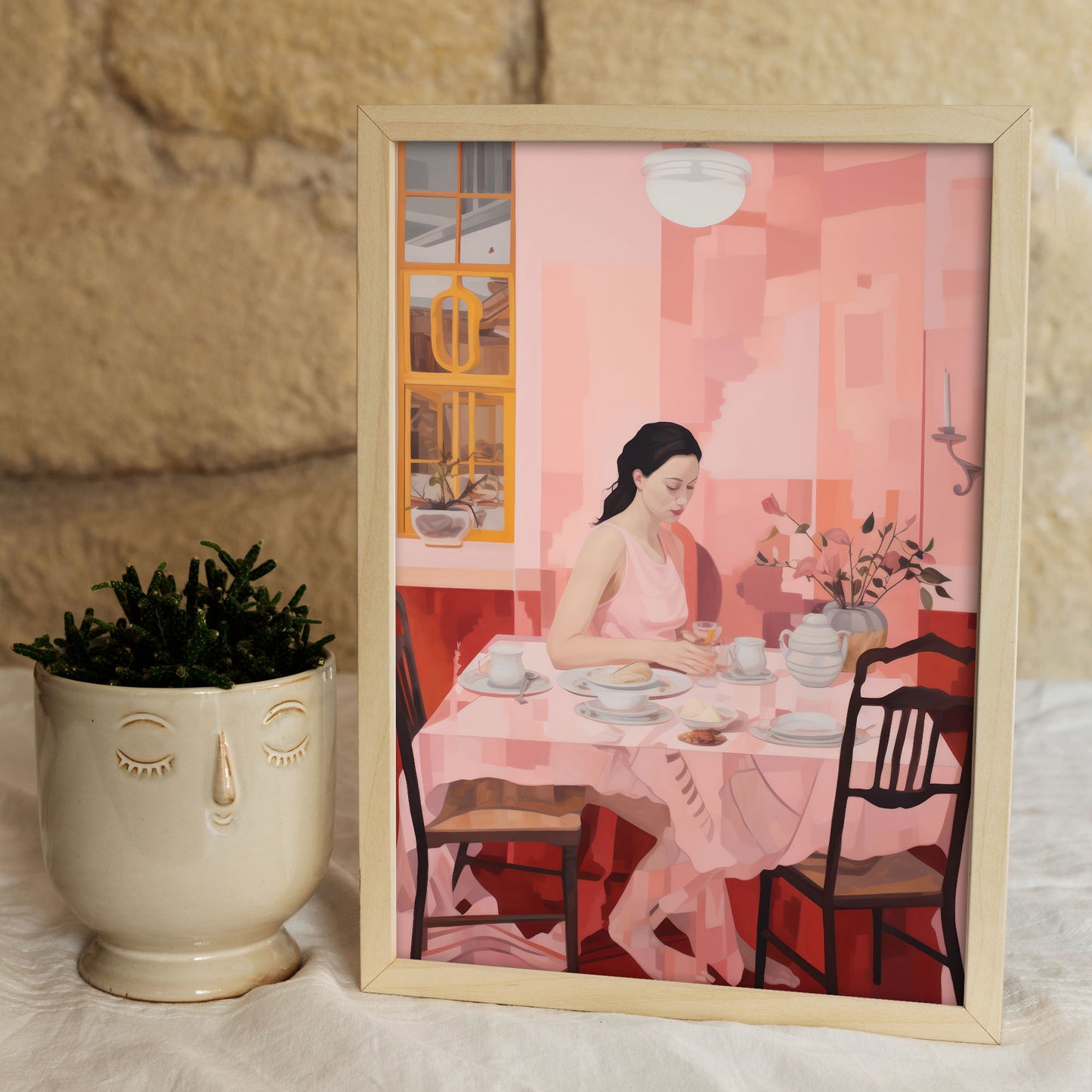 Lámina Nacnic Desayuno Suave en Rosa