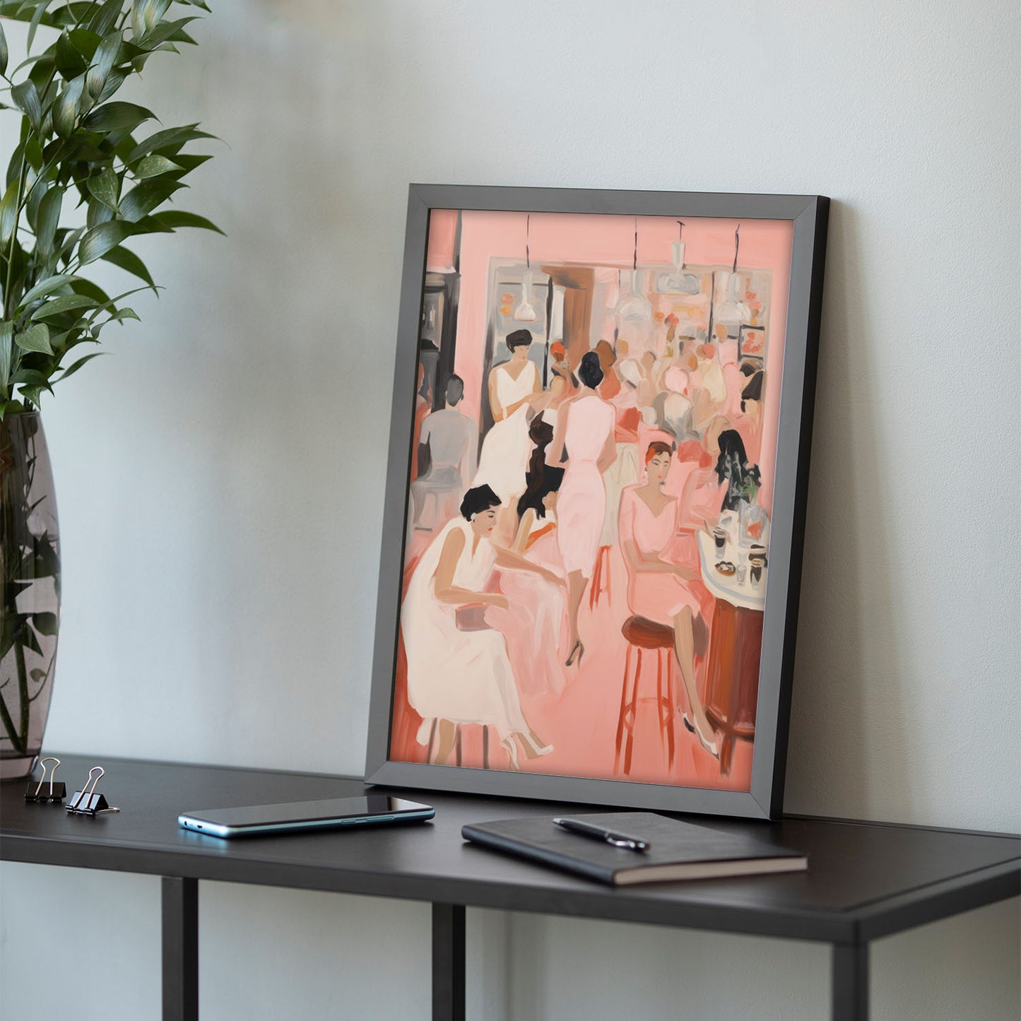 Lamina Nacnic Noche de Chicas para Habitación Rosa Ecléctica