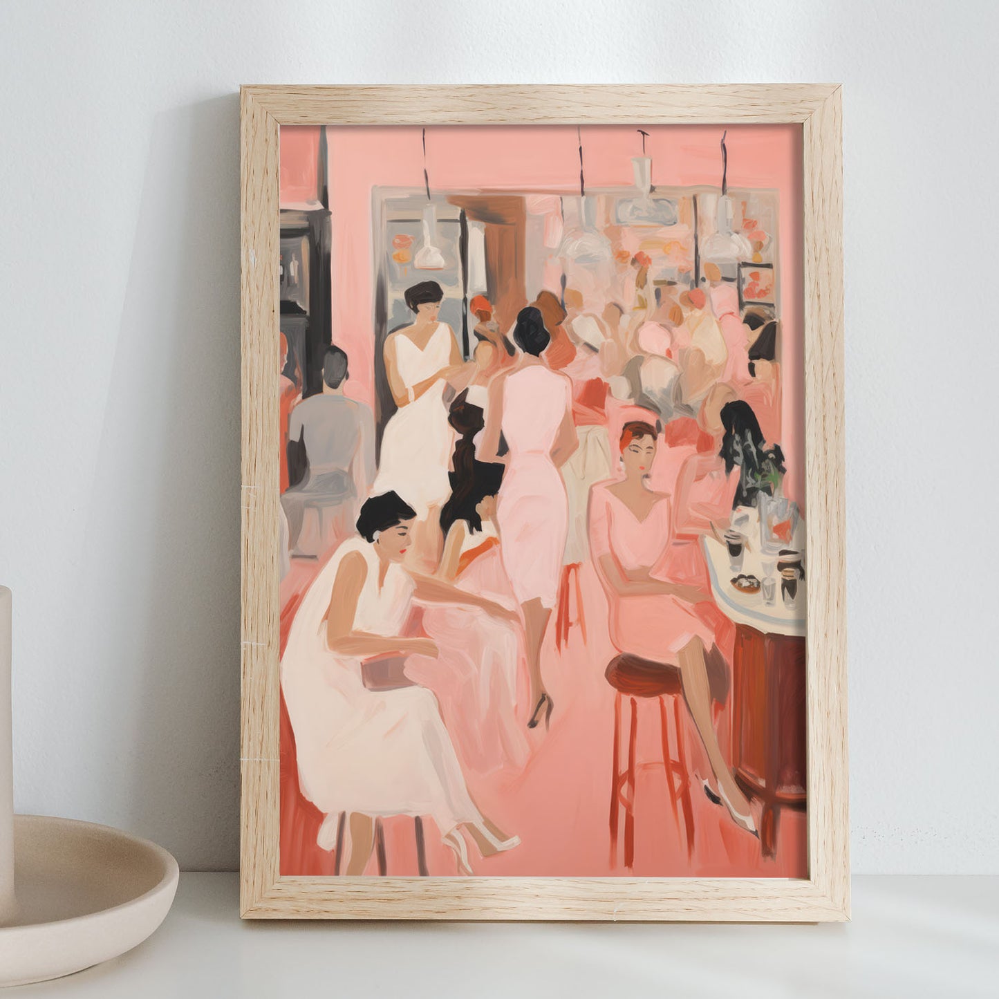 Lamina Nacnic Noche de Chicas para Habitación Rosa Ecléctica