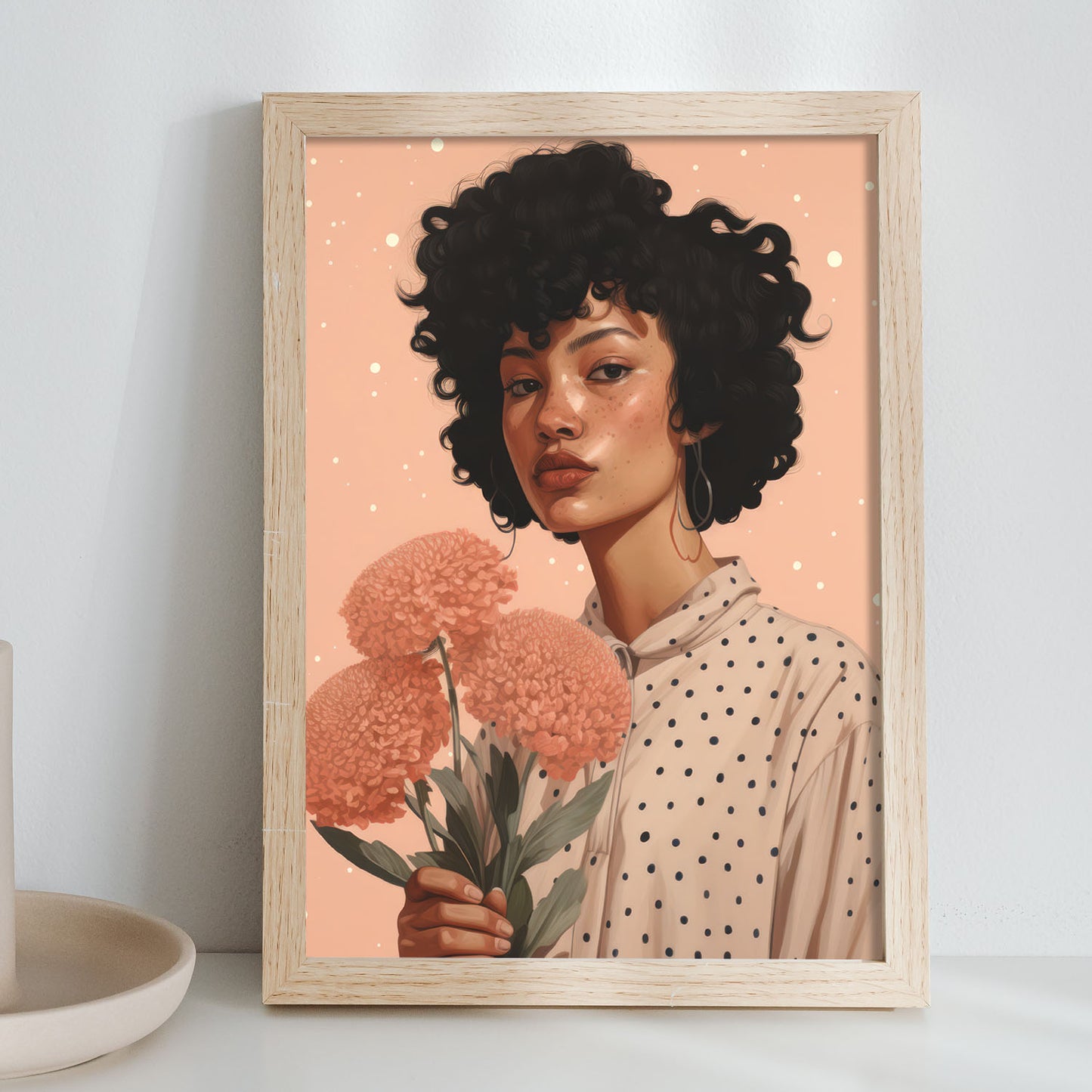 Nacnic Lady Flowie Lamina Decorativa