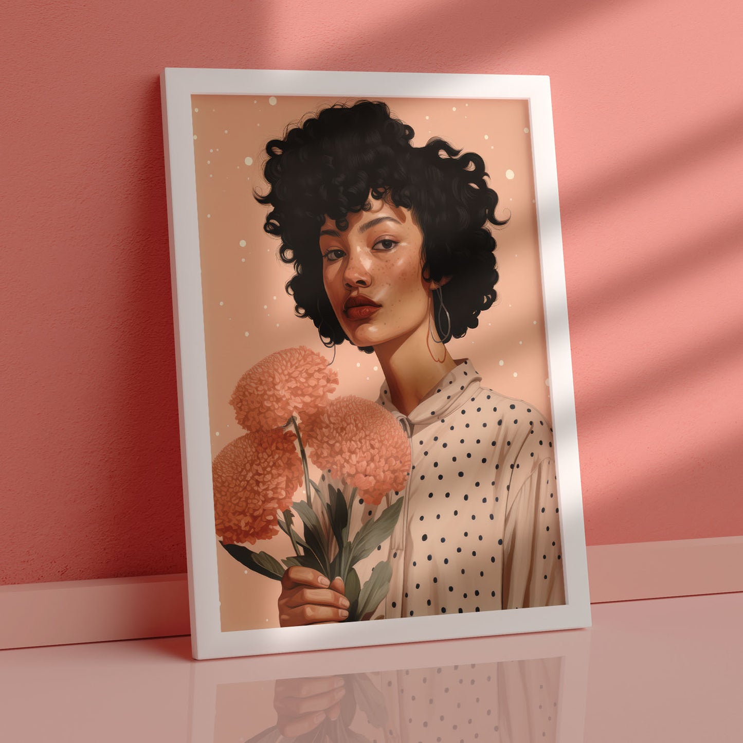 Nacnic Lady Flowie Lamina Decorativa