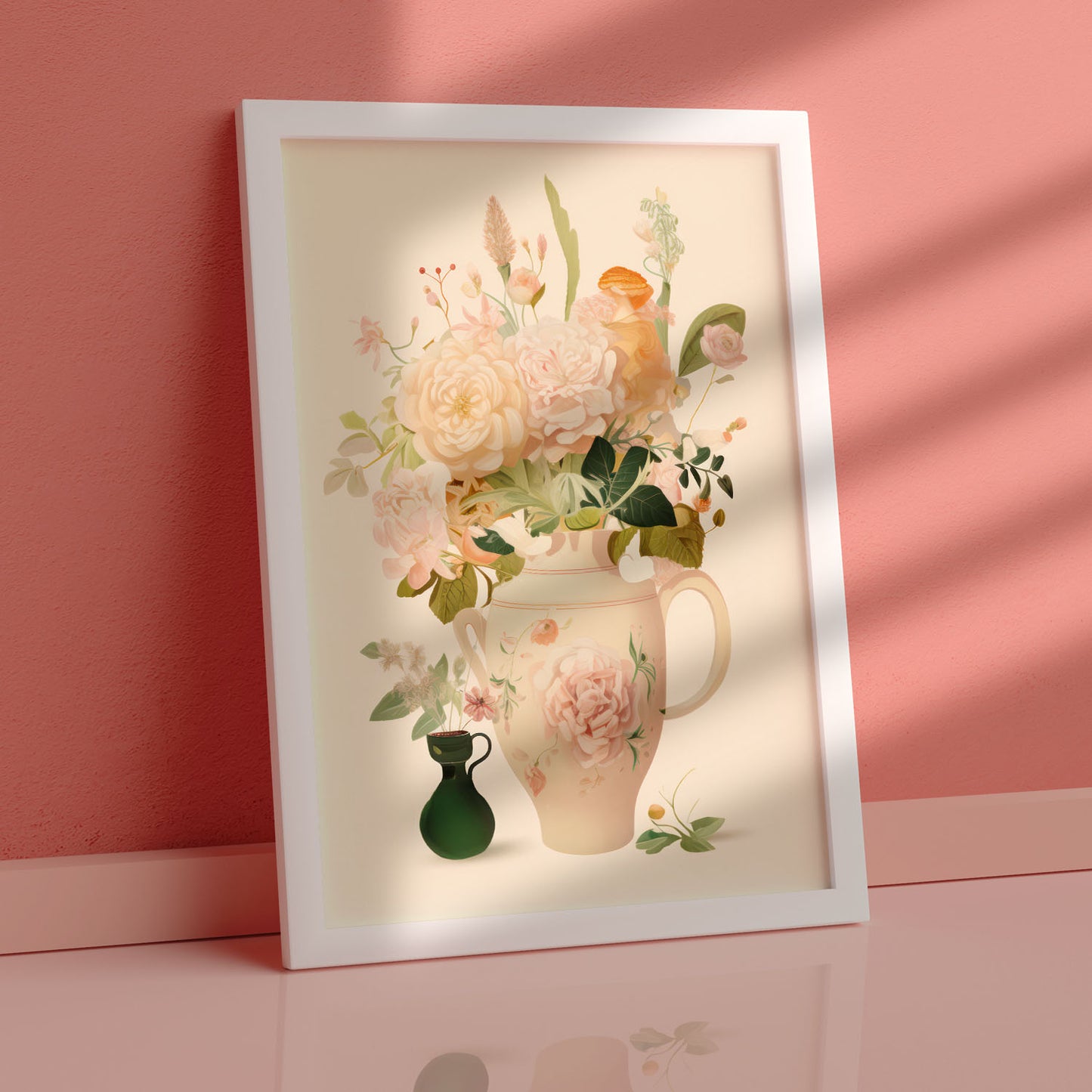 Nacnic Florero Lamina. En Jarrón de flores ecléctico. Estampados decorativos estéticos para su sala de estar, dormitorio, hogar