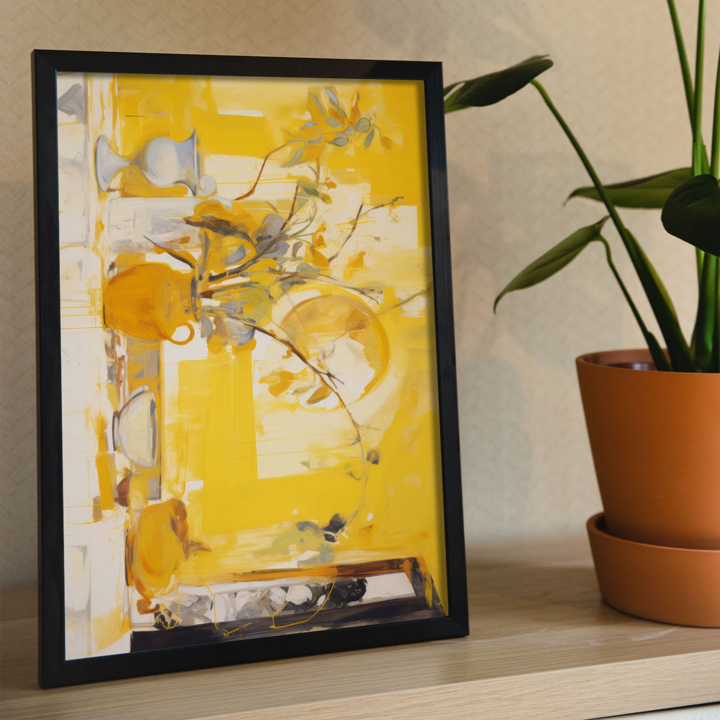 Lámina Nacnic de Jarrón Amarillo