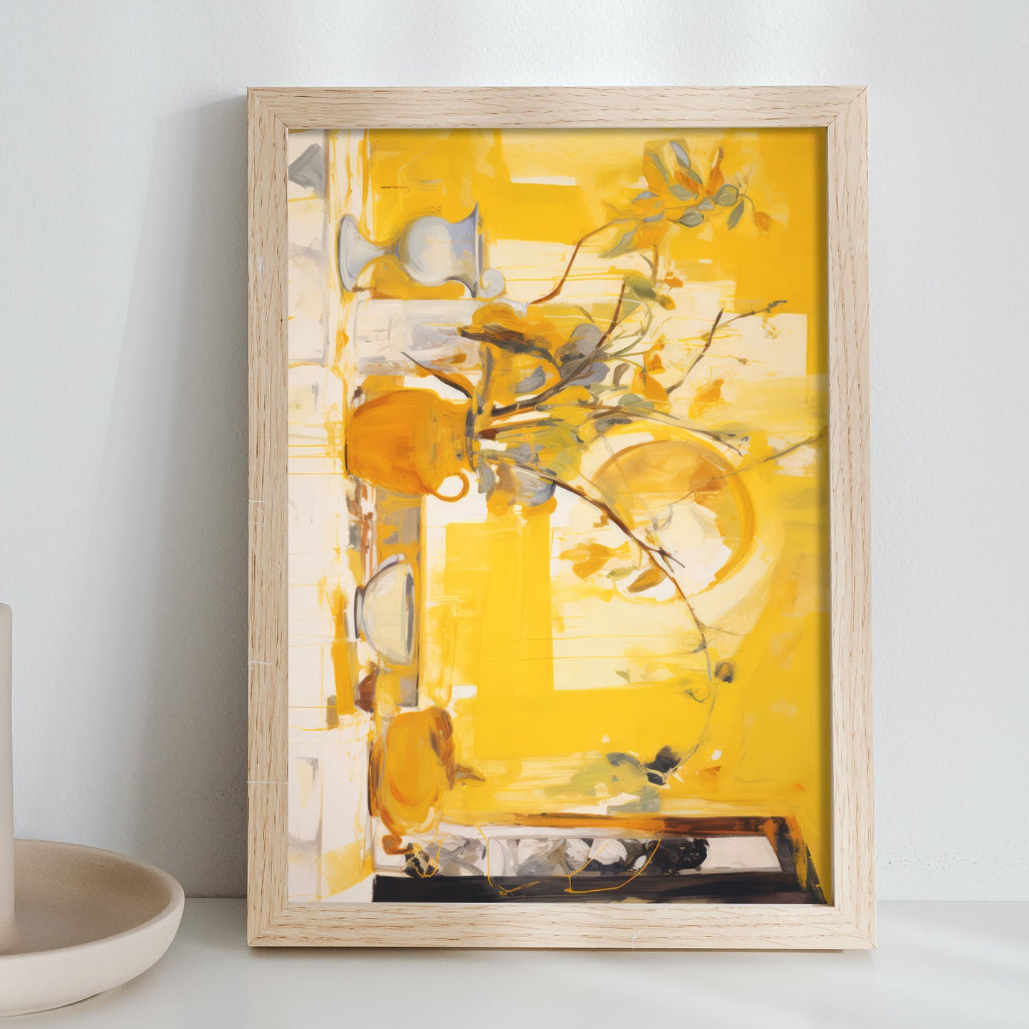 Lámina Nacnic de Jarrón Amarillo