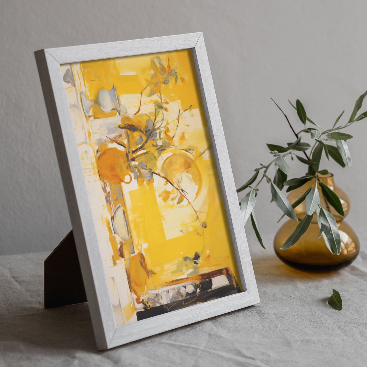 Lámina Nacnic de Jarrón Amarillo