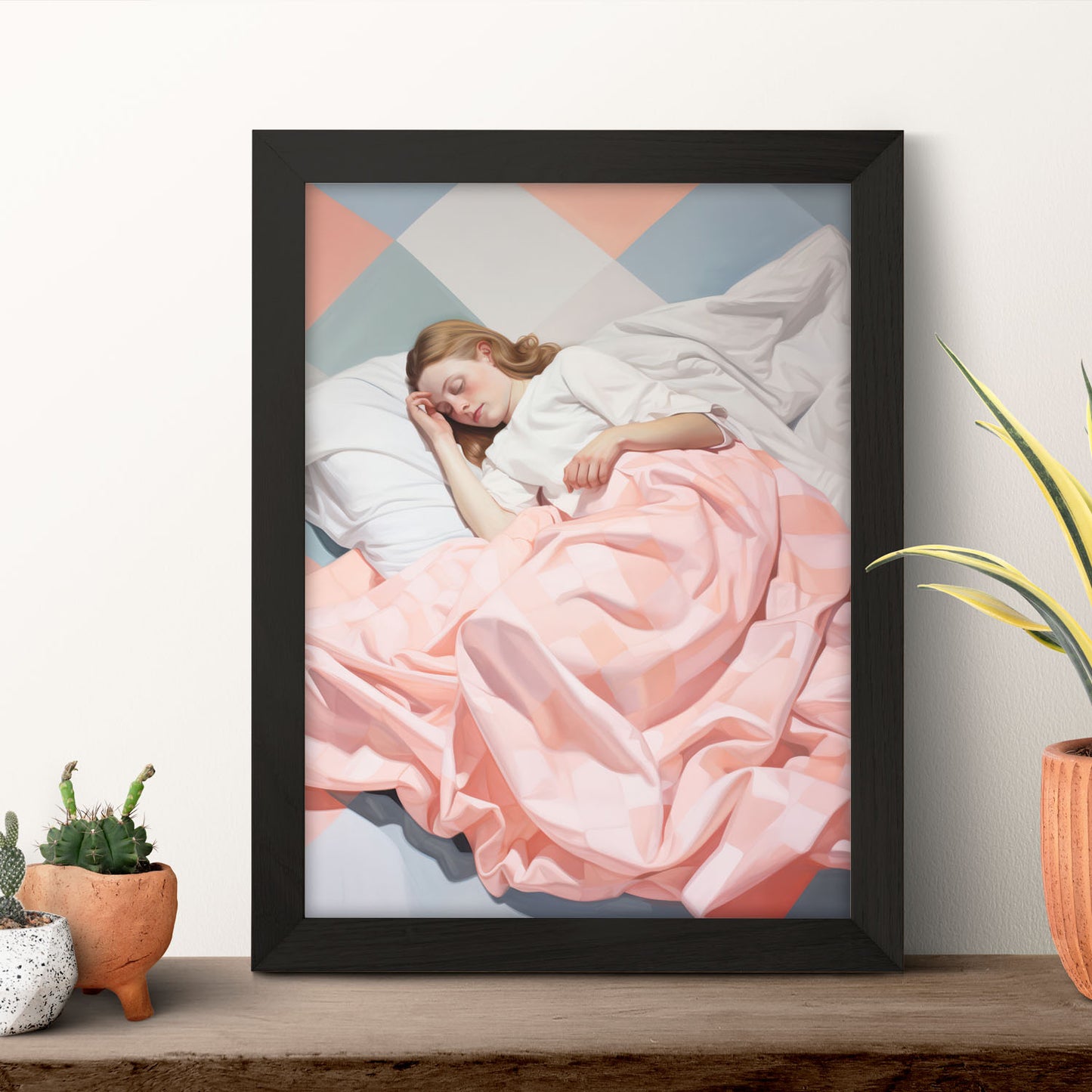Lámina Decorativa Nacnic Cama Acogedora en Feminidad Ecléctica