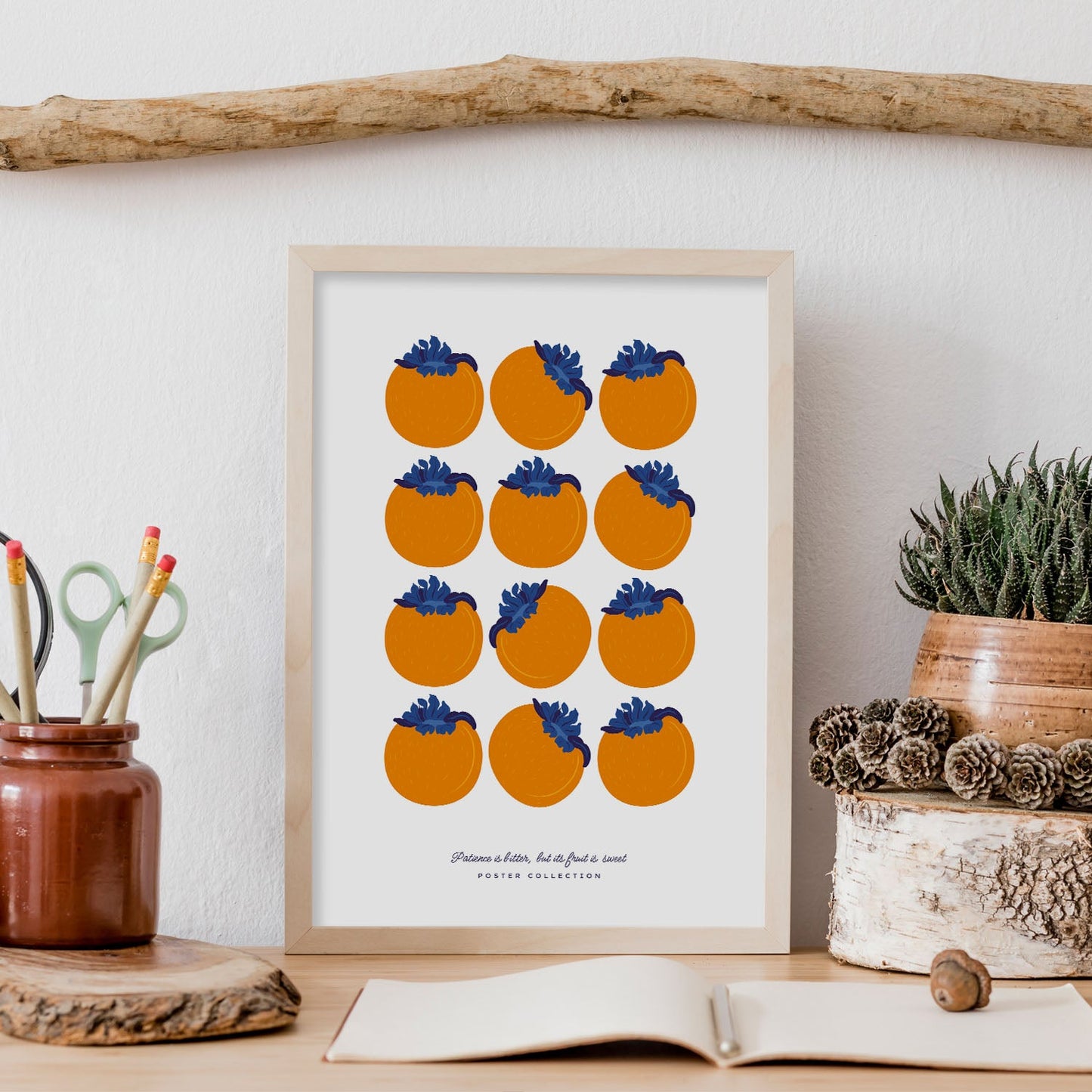 Persimmons 3x4-Artwork-Nacnic-Nacnic Estudio SL