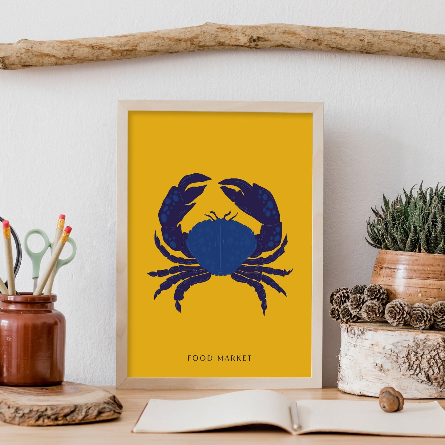 Big Claw Crab-Artwork-Nacnic-Nacnic Estudio SL