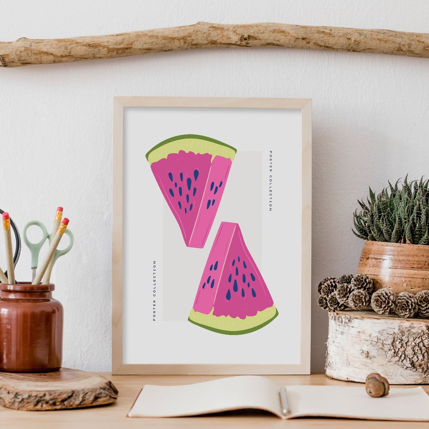 Watermelon Reflected-Artwork-Nacnic-Nacnic Estudio SL