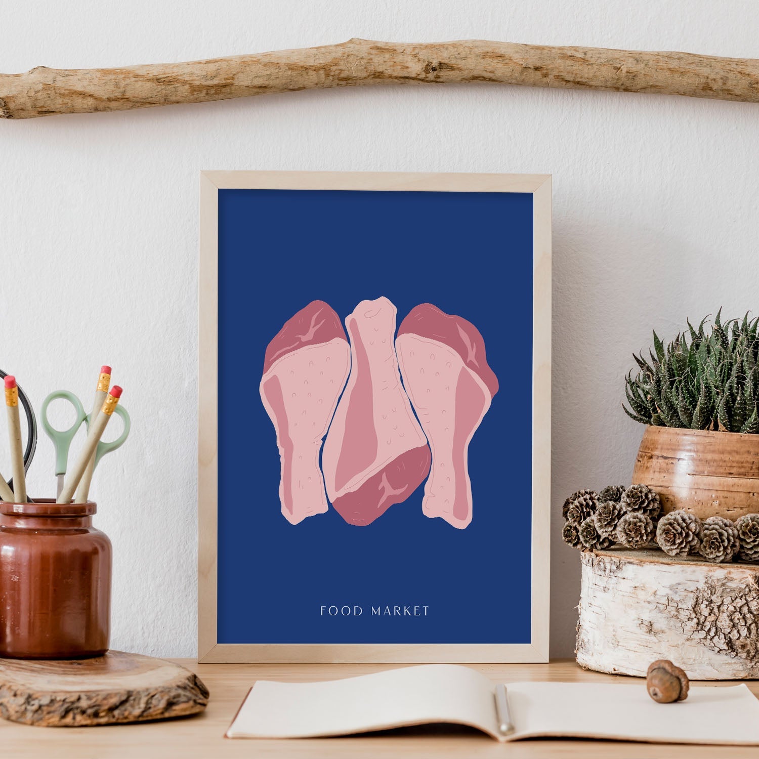 Raw Chicken Drumsticks-Artwork-Nacnic-Nacnic Estudio SL