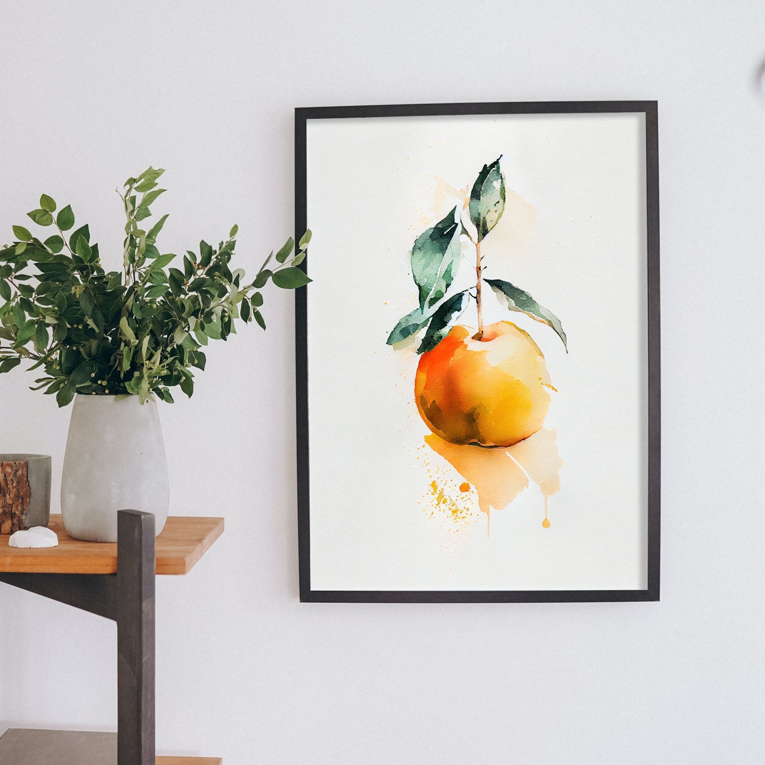 Nacnic minimalist Apricot_1. Aesthetic Wall Art Prints for Bedroom or Living Room Design.-Artwork-Nacnic-A4-Sin Marco-Nacnic Estudio SL