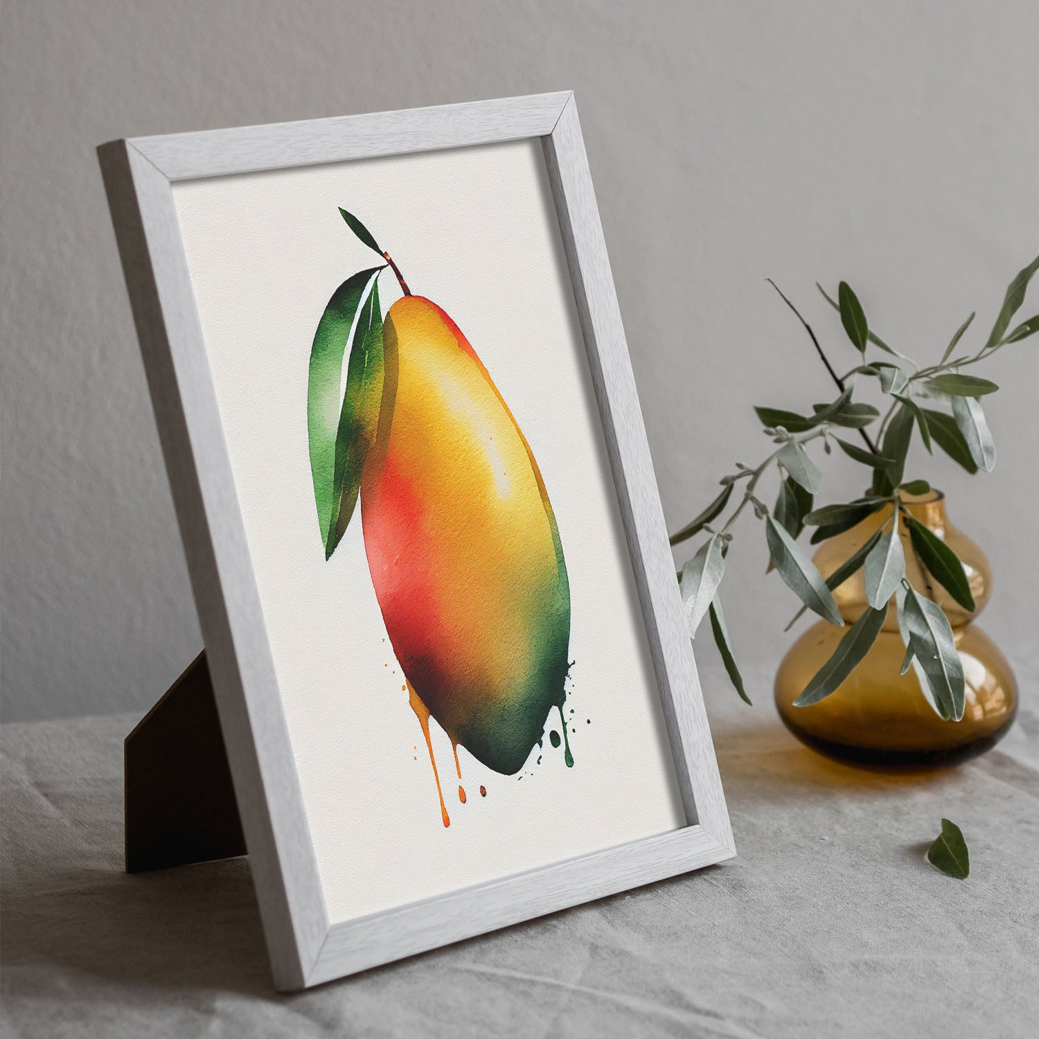 Nacnic minimalist Mango. Aesthetic Wall Art Prints for Bedroom or Living Room Design.-Artwork-Nacnic-A4-Sin Marco-Nacnic Estudio SL