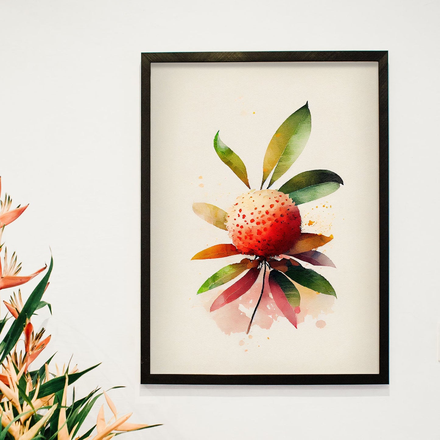 Nacnic minimalist Lychee_2. Aesthetic Wall Art Prints for Bedroom or Living Room Design.-Artwork-Nacnic-A4-Sin Marco-Nacnic Estudio SL