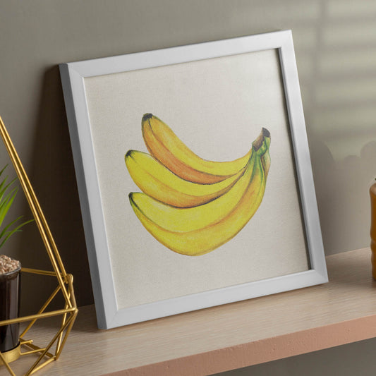 Poster cuadrado de El poder de tres. Lámina de frutas y verduras de forma cuadrada, ilustrada con dibujos a color.-Artwork-Nacnic-Nacnic Estudio SL