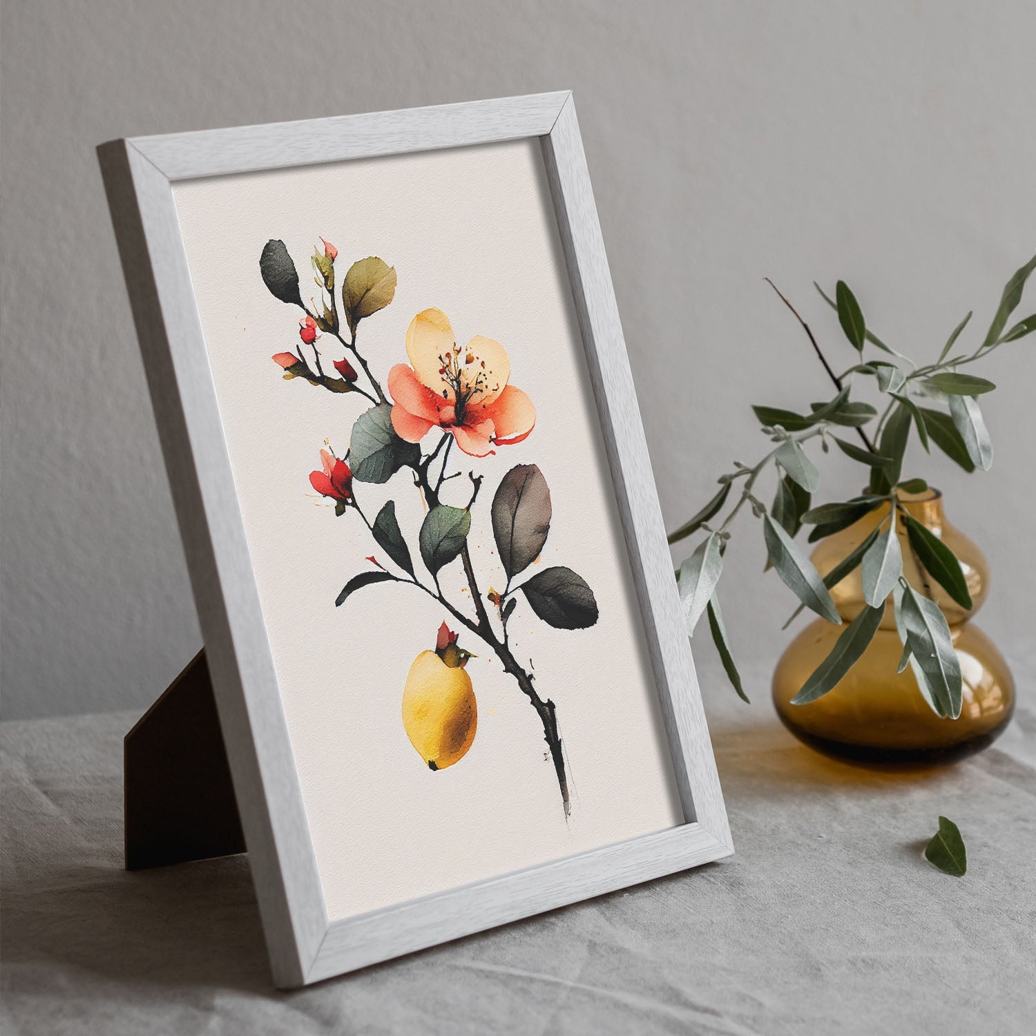 Nacnic minimalist Quince_2. Aesthetic Wall Art Prints for Bedroom or Living Room Design.-Artwork-Nacnic-A4-Sin Marco-Nacnic Estudio SL